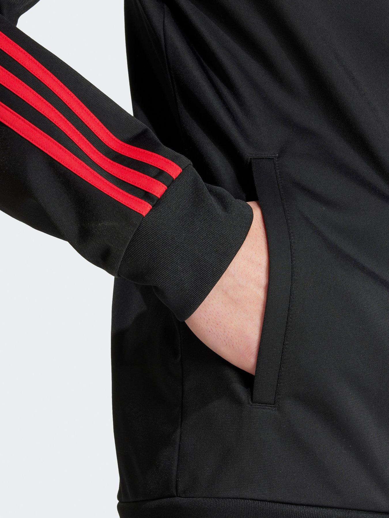 Image 4 of 5 of adidas Mens Manchester United DNA Track Top - Black