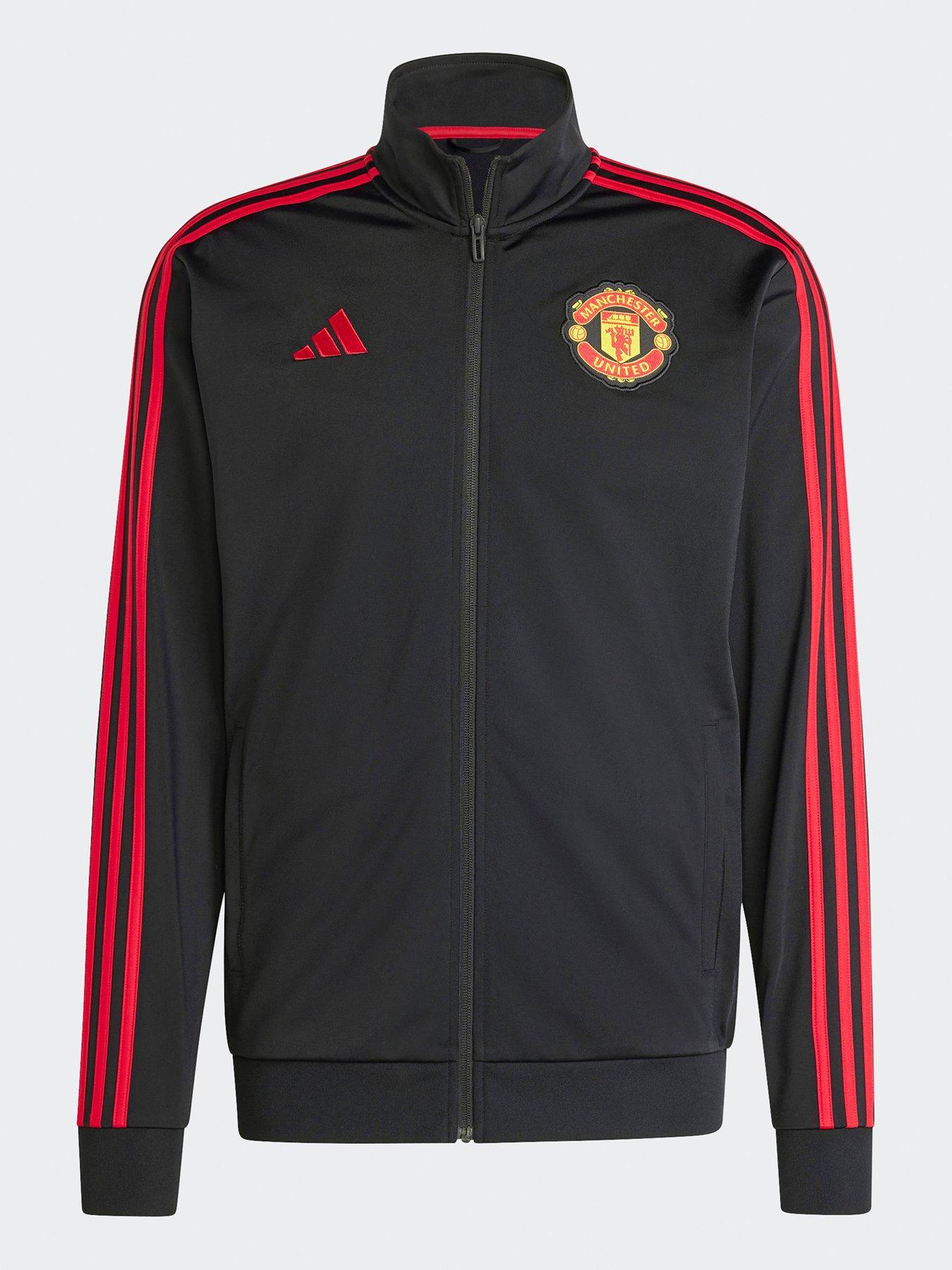 Image 5 of 5 of adidas Mens Manchester United DNA Track Top - Black