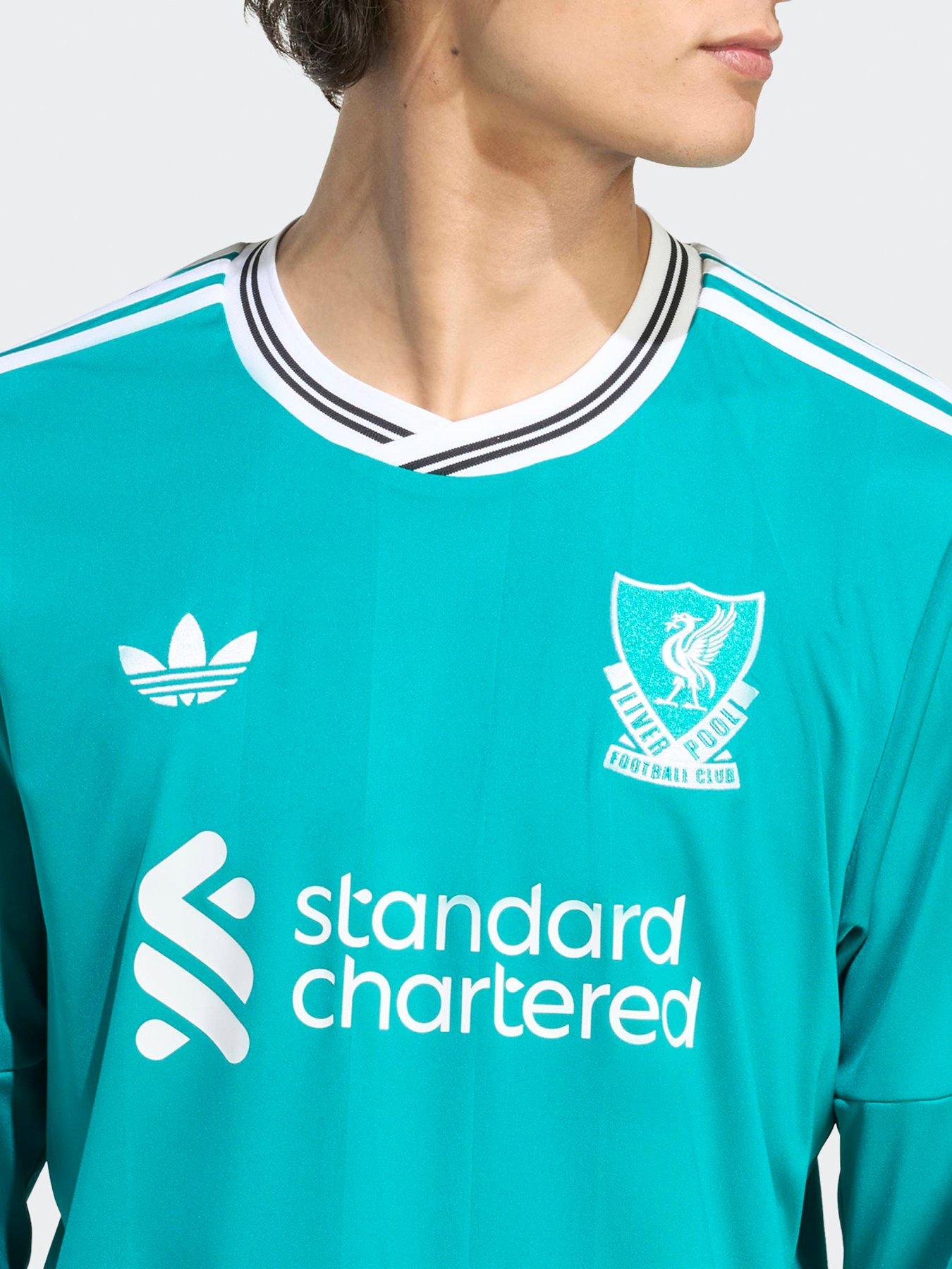 Image 4 of 5 of adidas Liverpool Mens 25/26 3rd Long Sleeve Stadium Replica Shirt -Green
