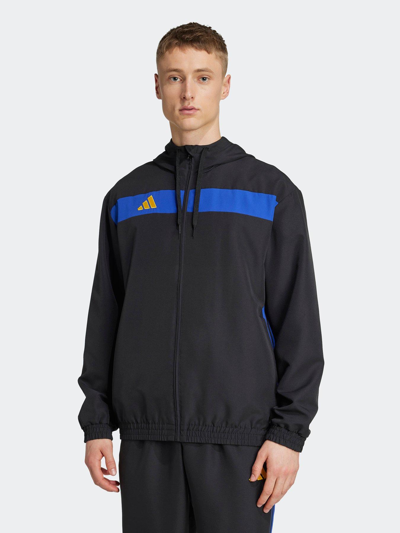 Image 1 of 6 of adidas Mens Tiro Essentials Woven Hoodie - Black