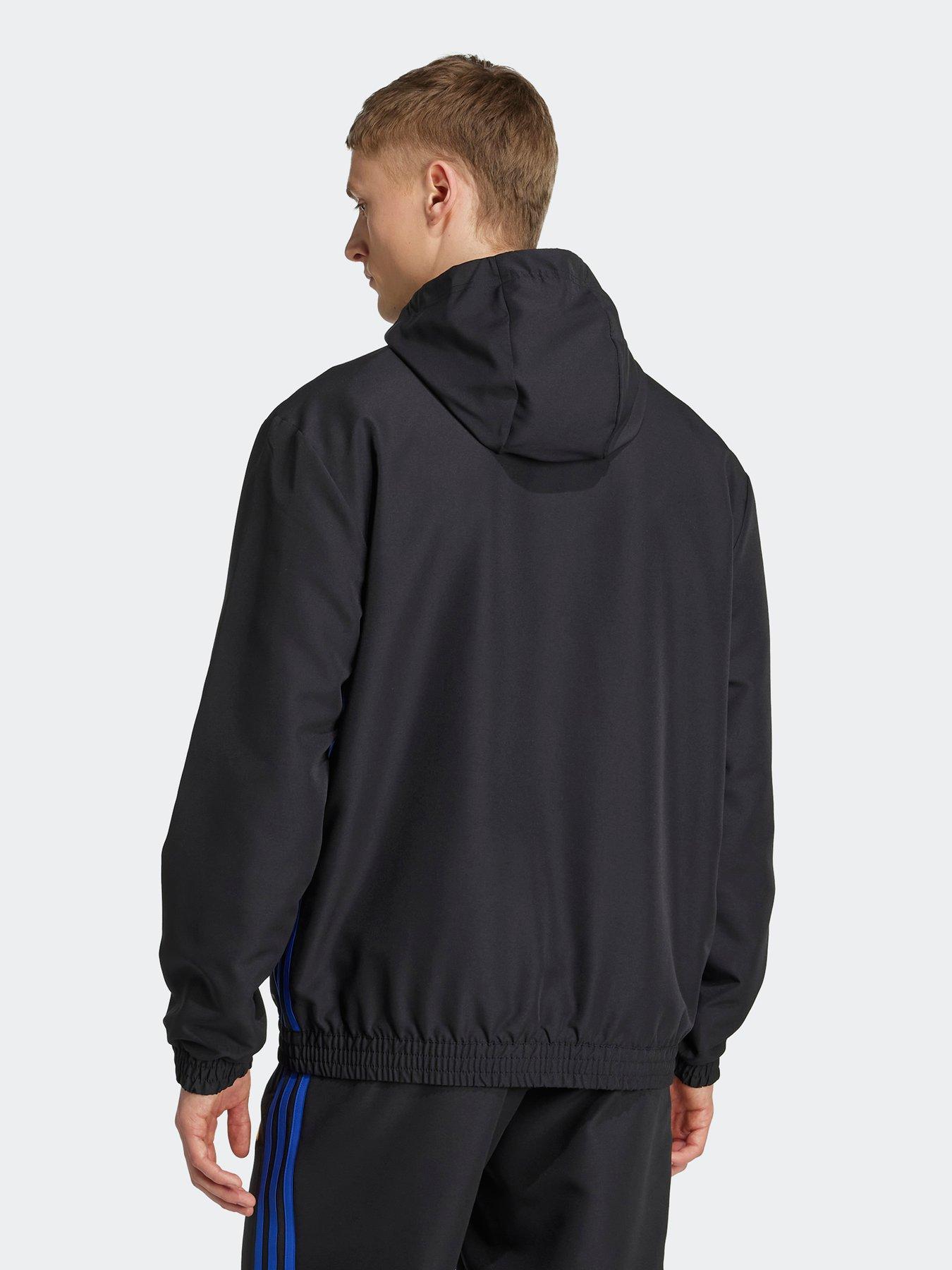 Image 2 of 6 of adidas Mens Tiro Essentials Woven Hoodie - Black