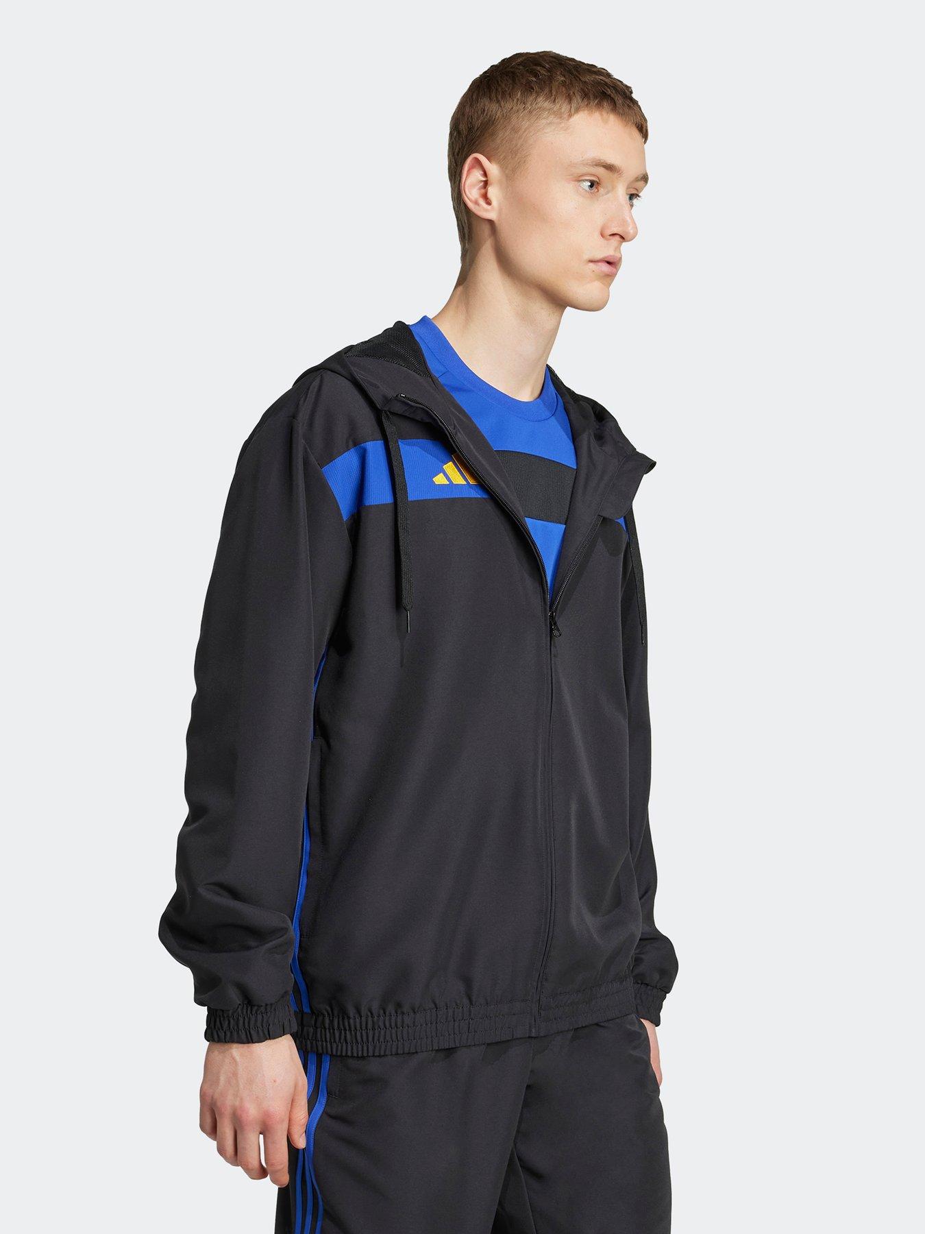 Image 4 of 6 of adidas Mens Tiro Essentials Woven Hoodie - Black