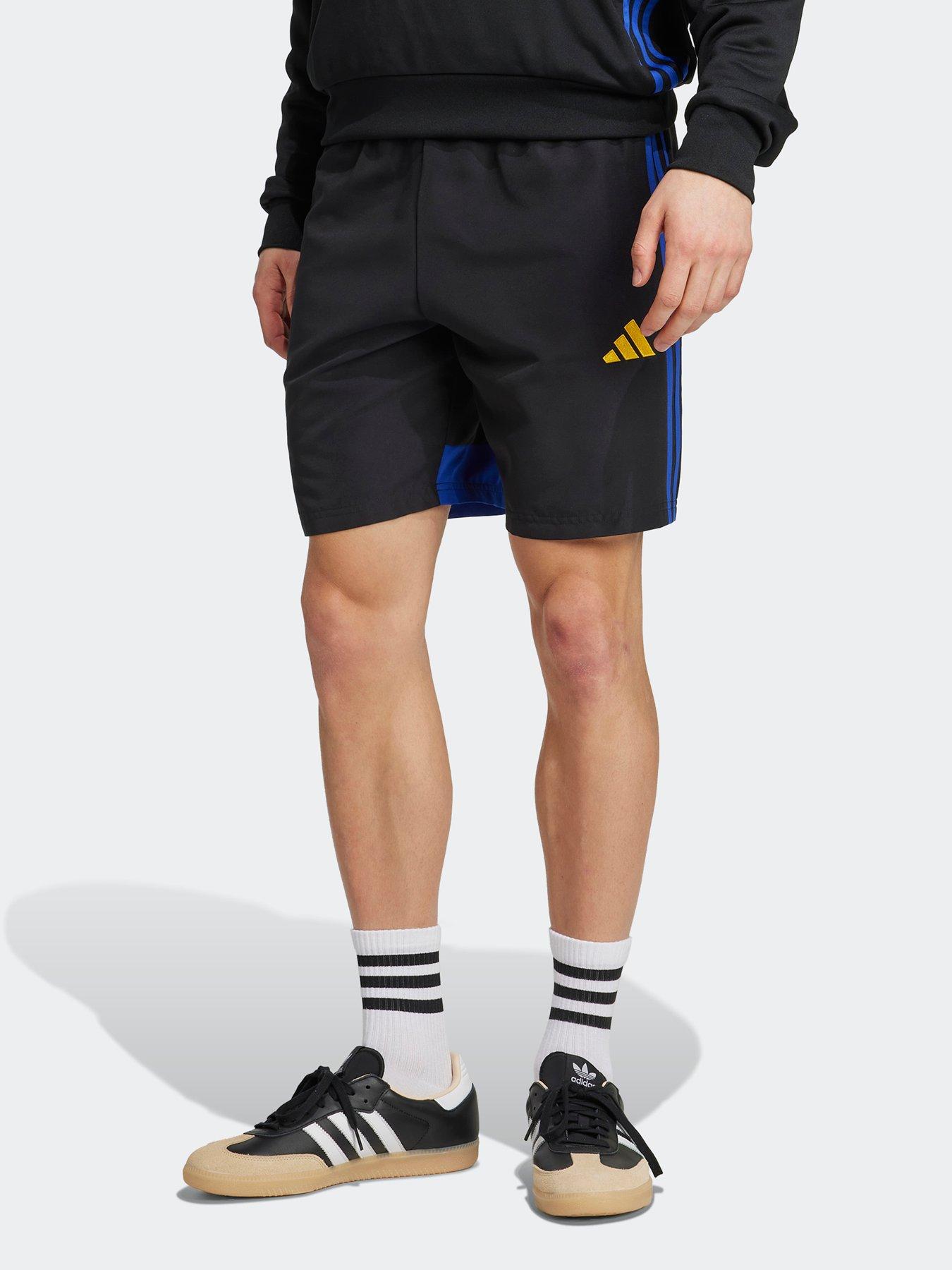 image of adidas-mens-tiro-essentials-woven-short-black