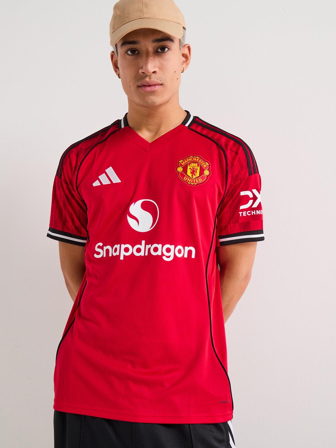  image of adidas-manchester-united-mens-2526-home-stadium-replica-shirt-red