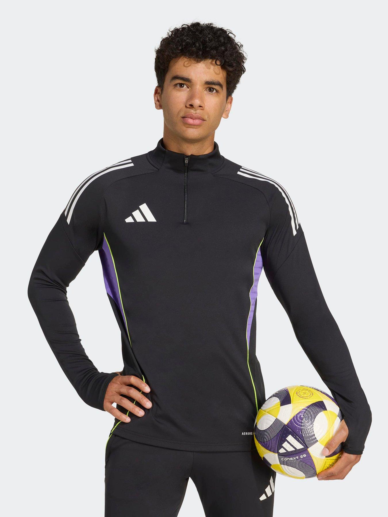 adidas Mens Tiro 25 Training Top-Black/Purple