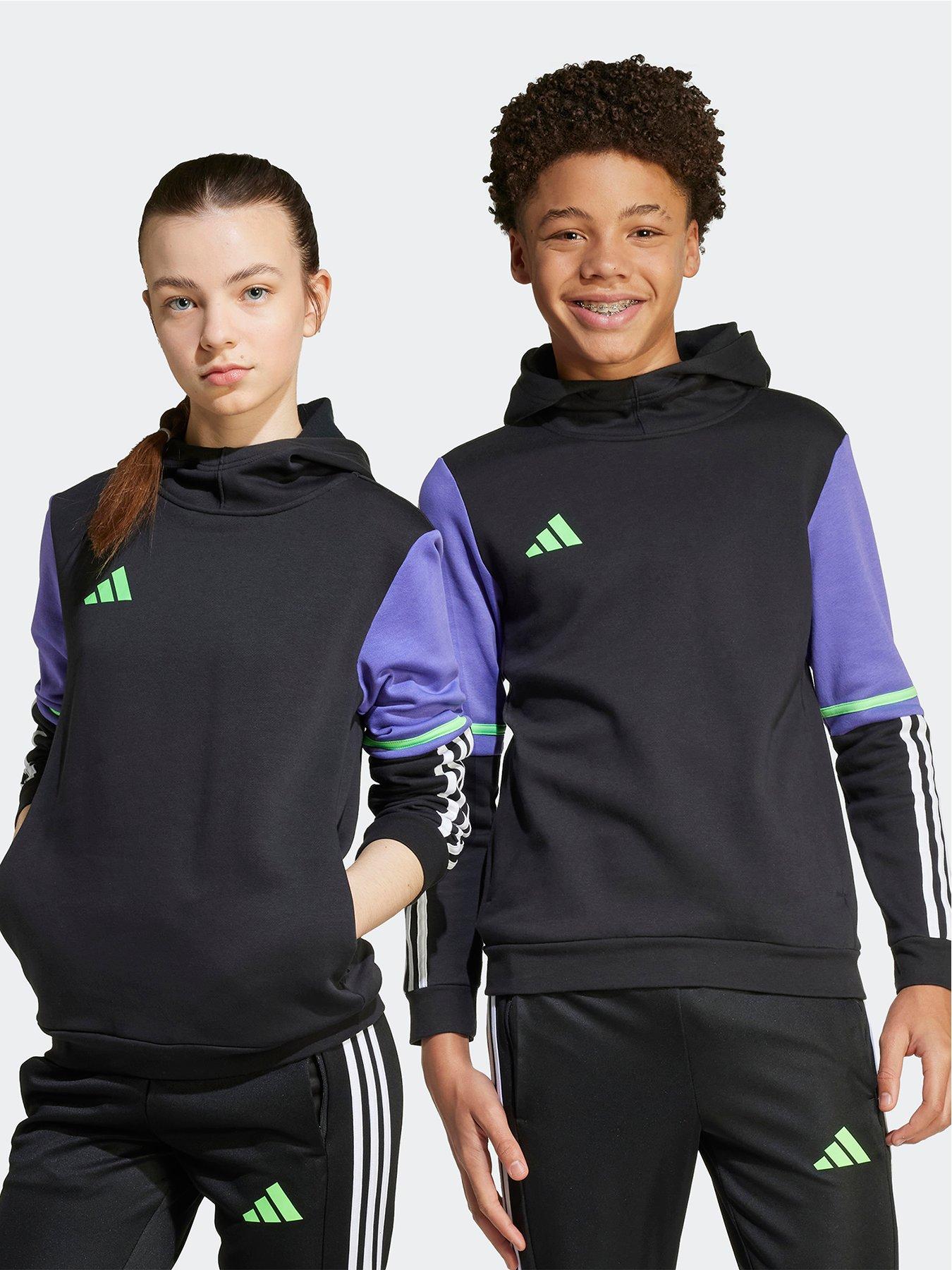 adidas Junior F50 SW Hoodie-Black/Purple