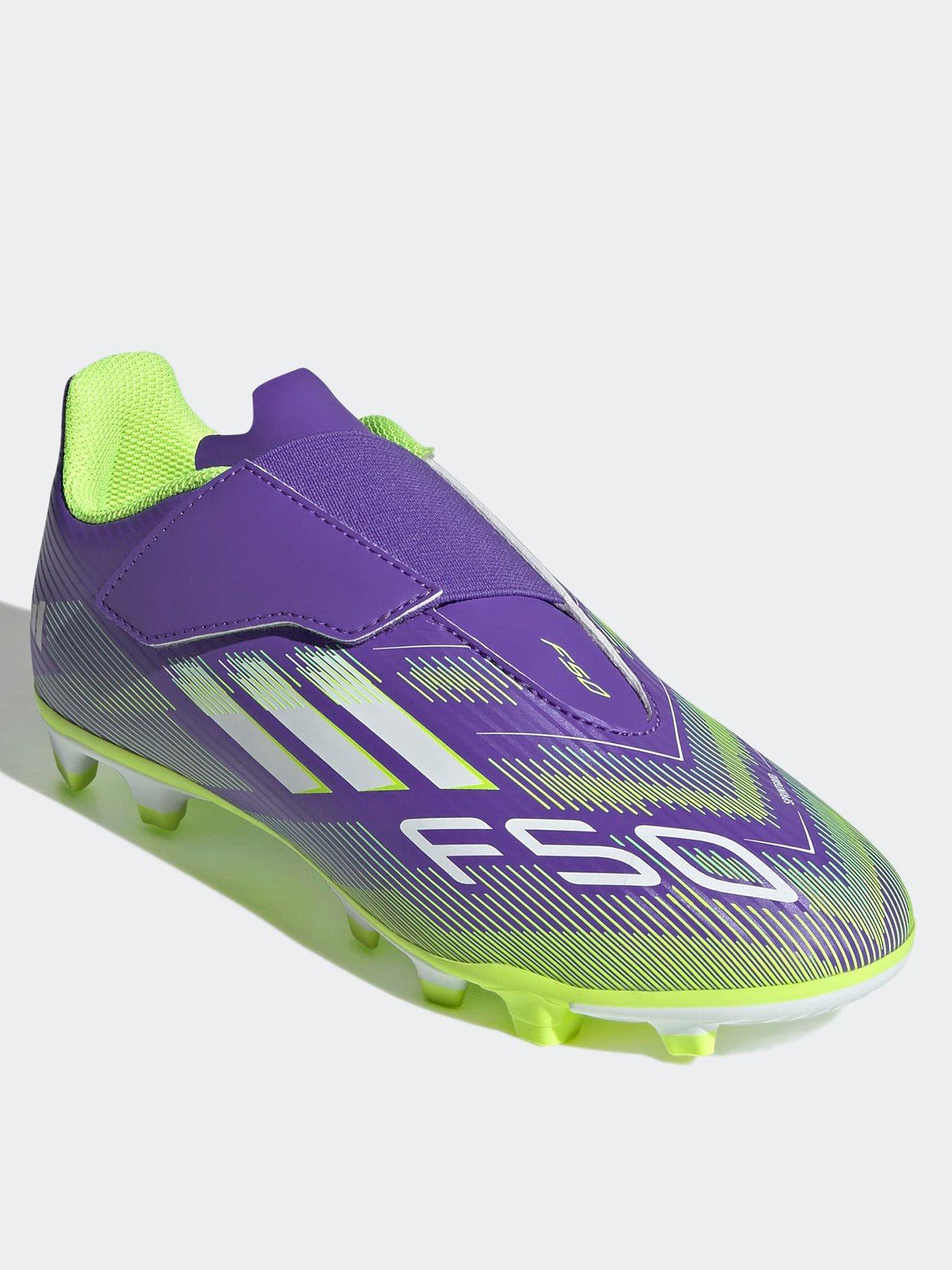 Image 2 of 6 of adidas Junior F50 Club Velcro Firm Ground Football Boots - Purple