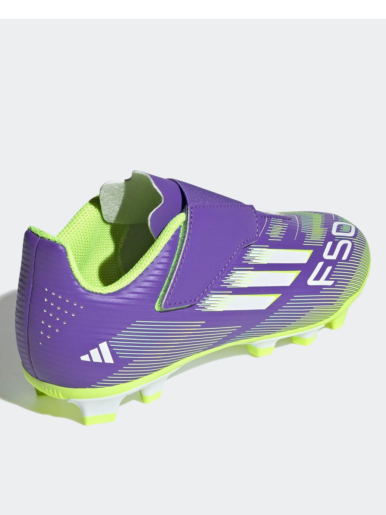 Image 3 of 6 of adidas Junior F50 Club Velcro Firm Ground Football Boots - Purple