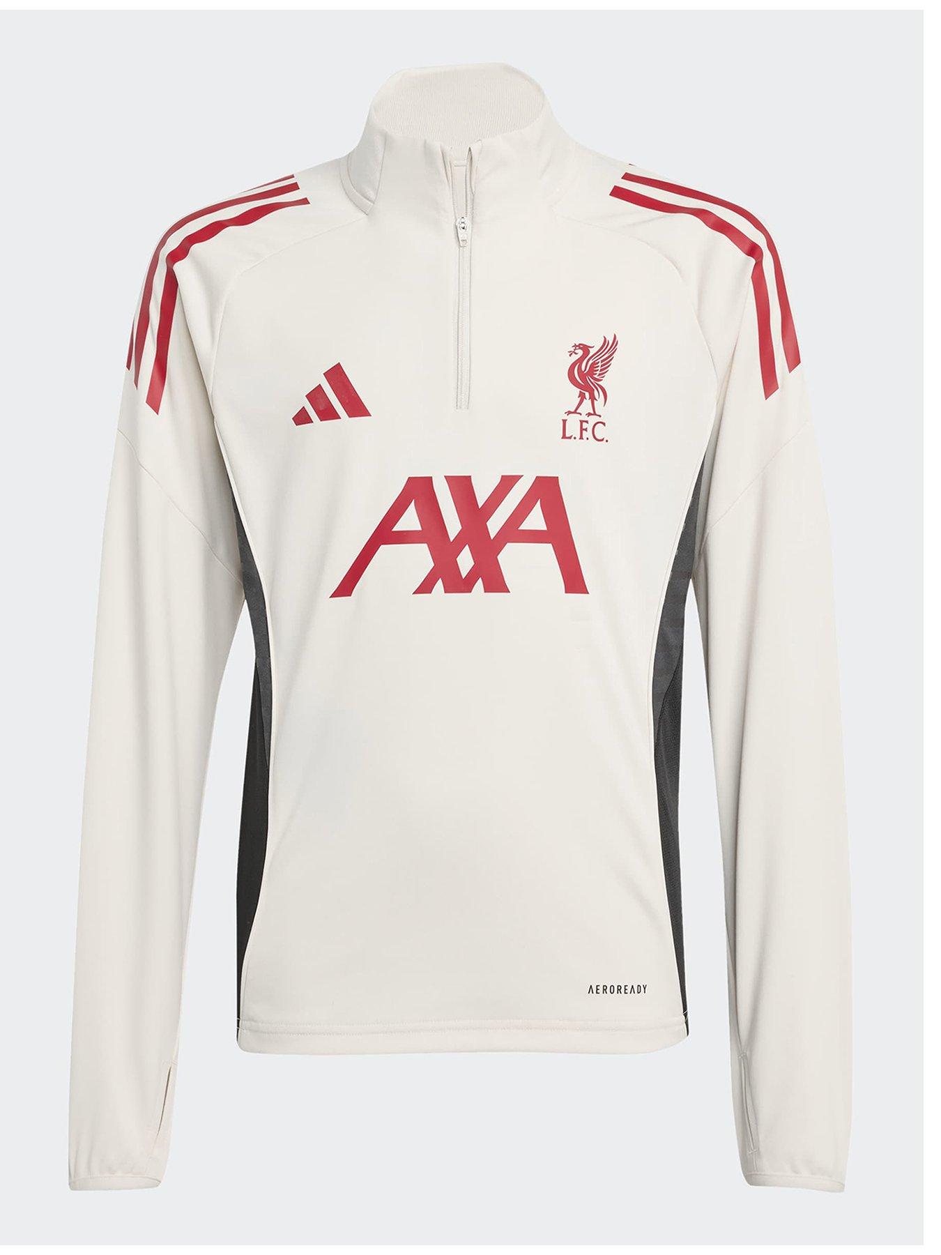 undefined Junior Liverpool Training Track Top - White