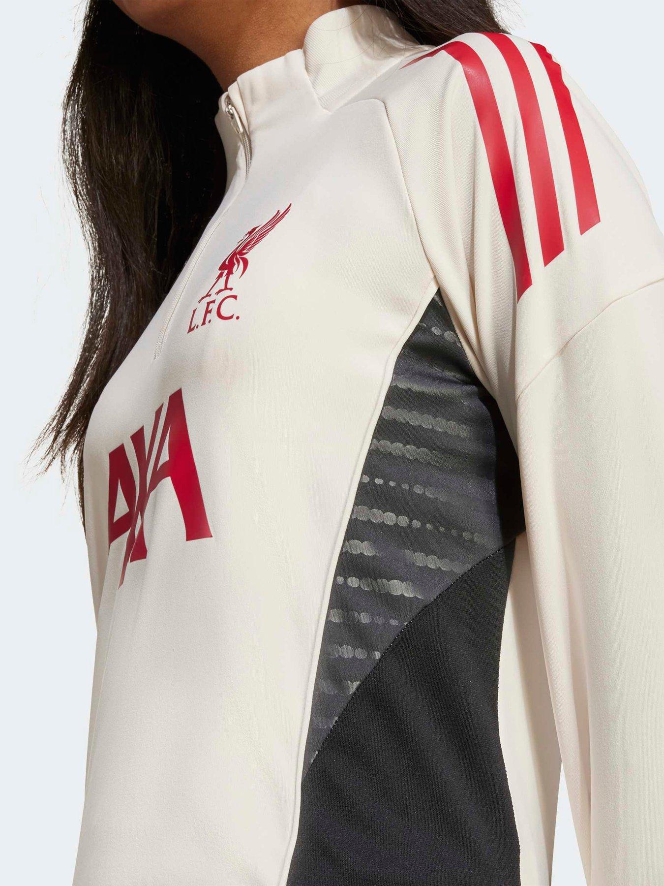 Image 4 of 4 of adidas Junior Liverpool Training Track Top - White