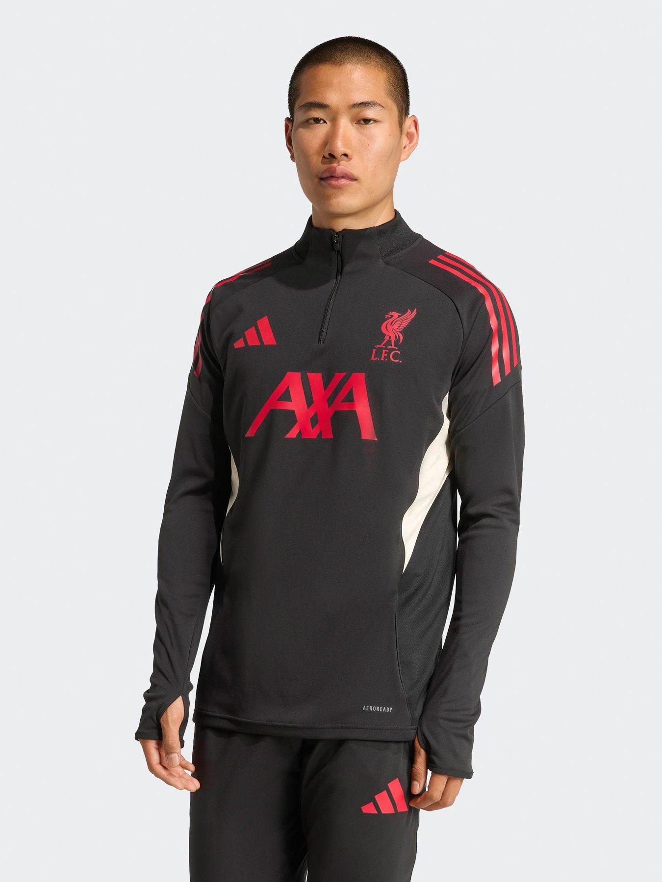 Image 1 of 4 of adidas Mens Liverpool Training Tracksuit Top- Black