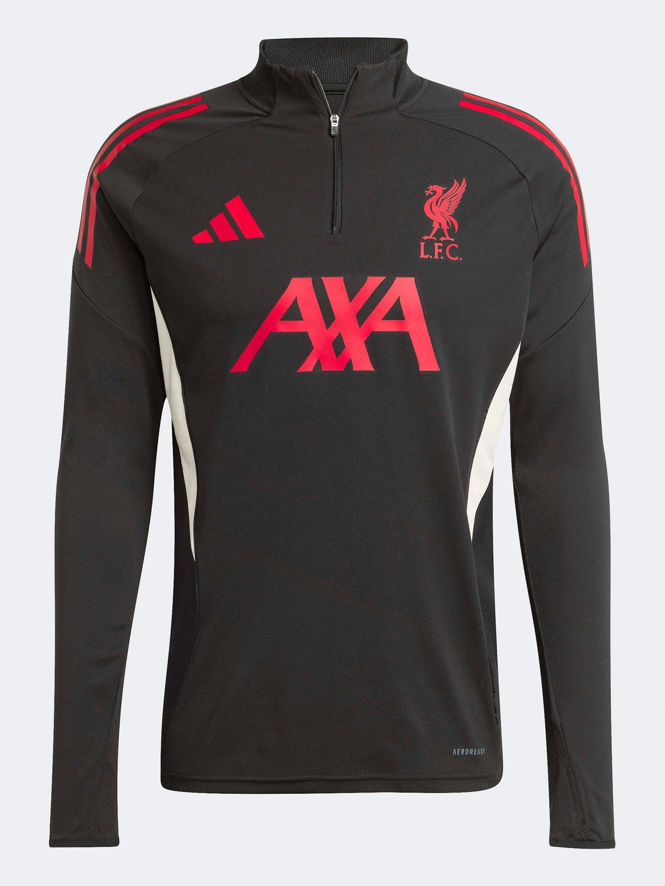 Image 3 of 4 of adidas Mens Liverpool Training Tracksuit Top- Black