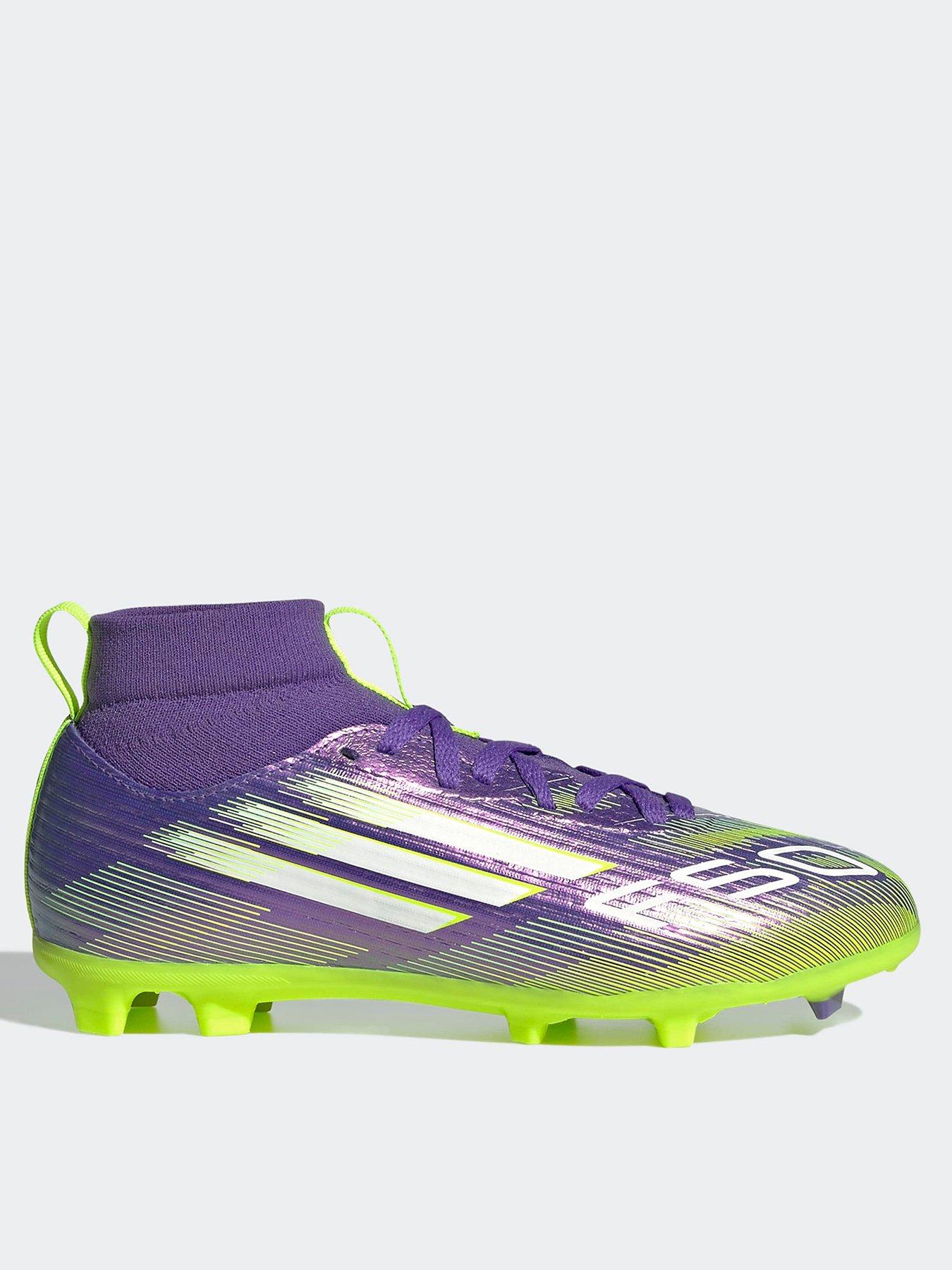 front image of adidas-junior-f50-league-mid-firm-ground-football-boots-purple