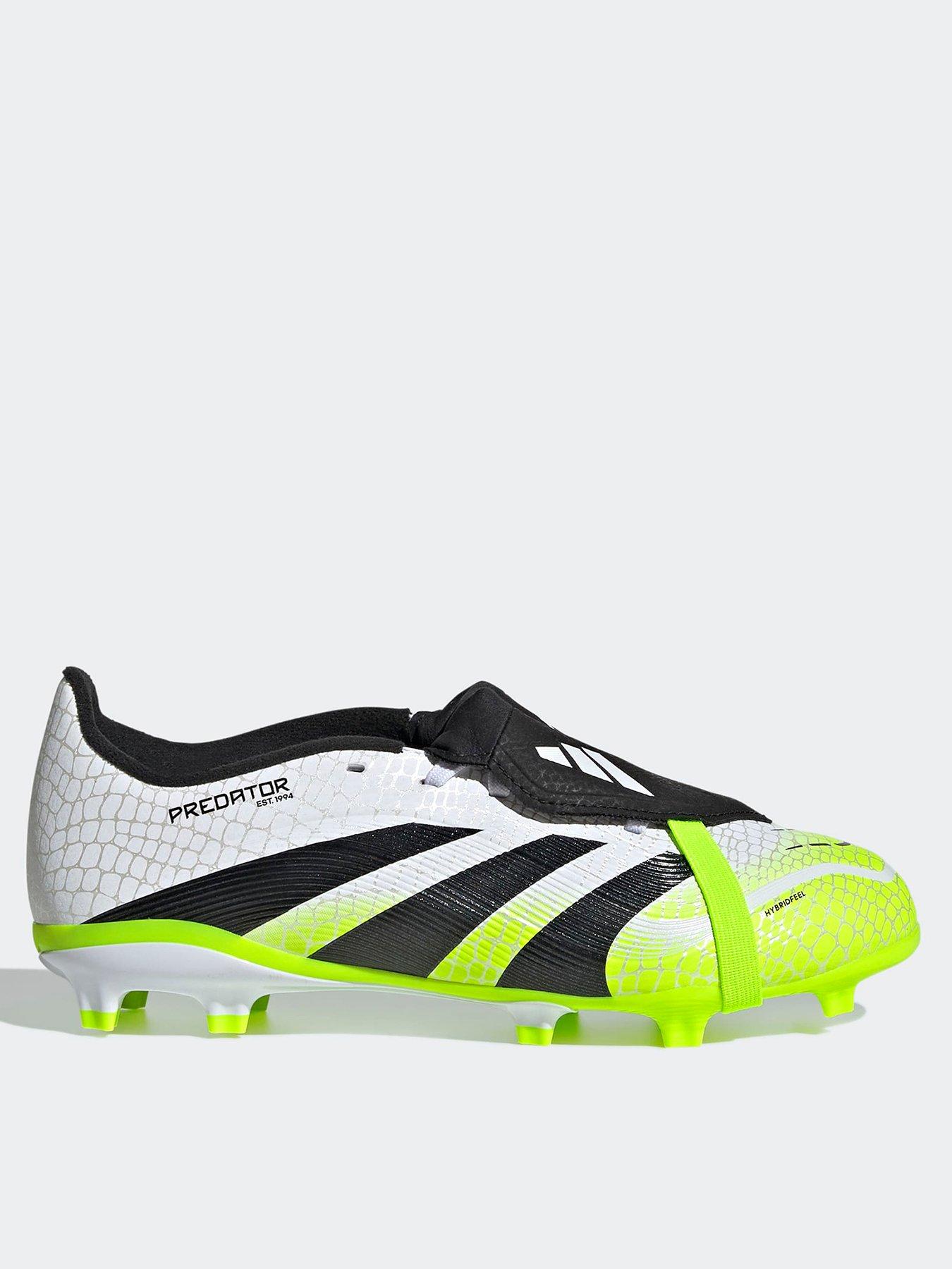 front image of adidas-junior-predator-league-ft-firm-ground-football-boots-white