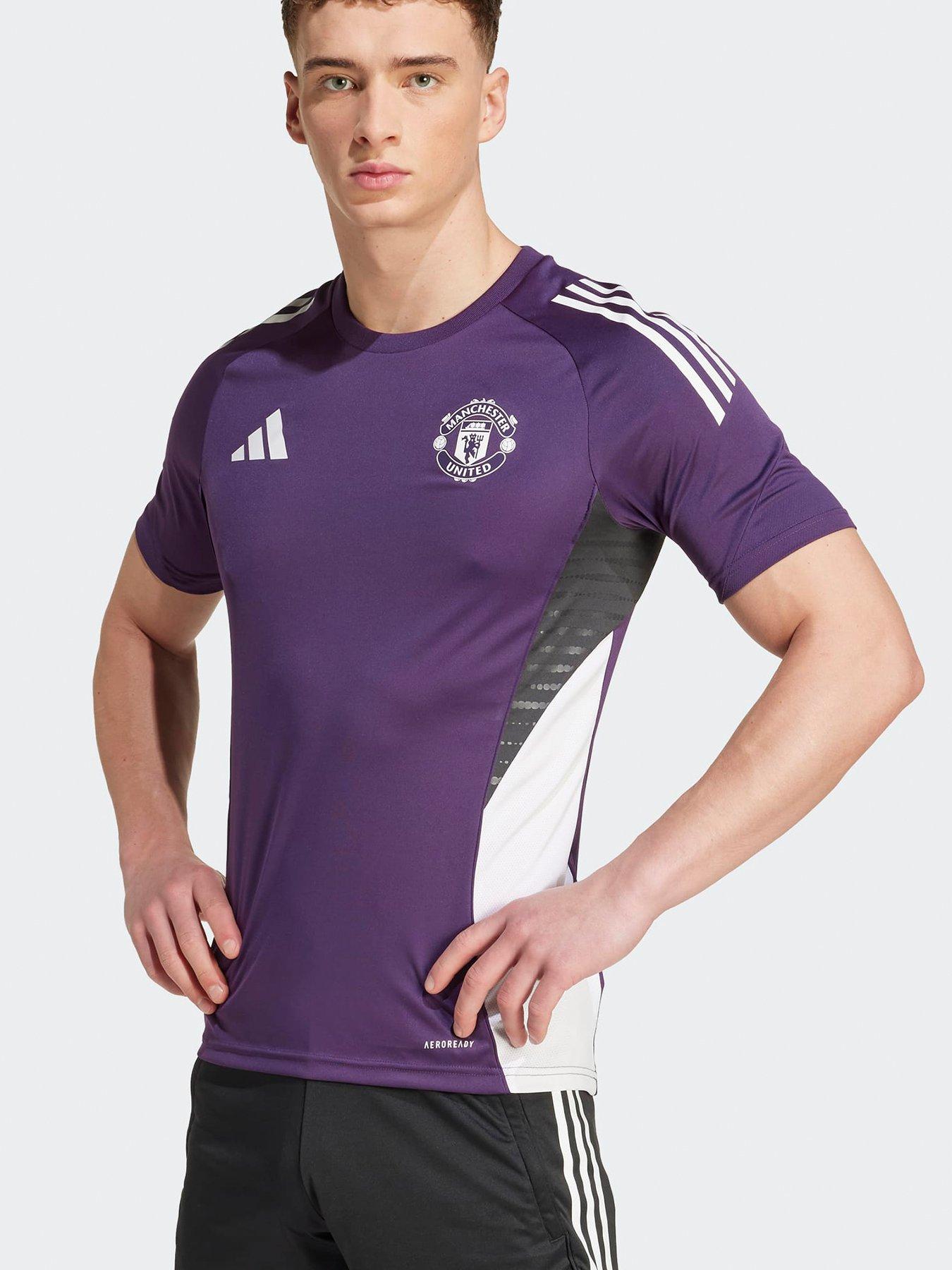 adidas Mens Manchester United Training Jersey - Purple