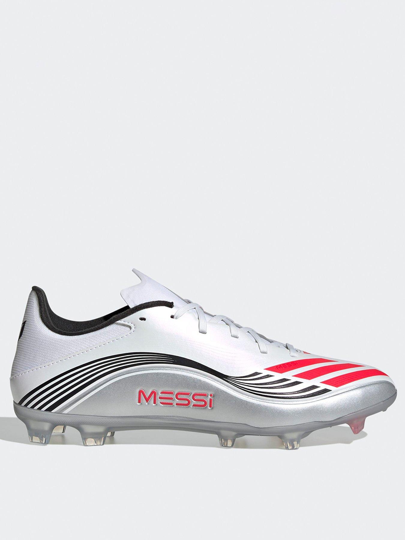 undefined Mens F50 Messi League Firm Ground Football Boots - White