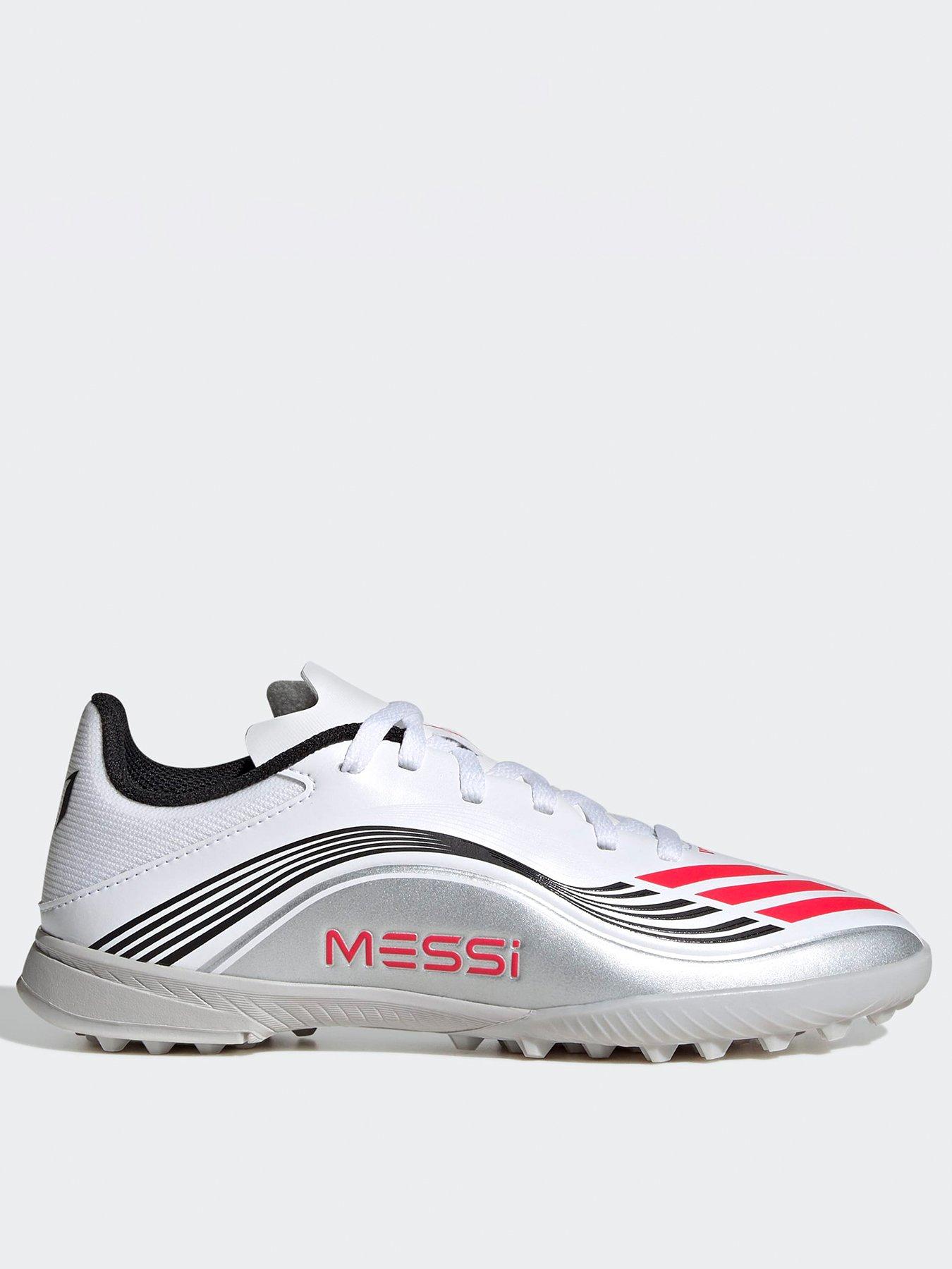 undefined Junior F50 Messi League Astro Turf Football Boots - White
