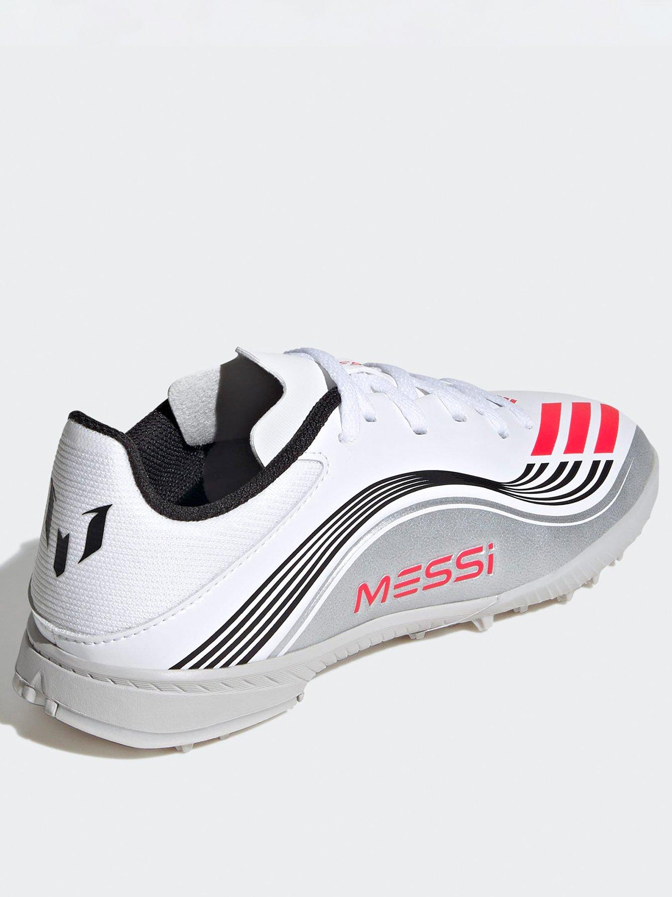  image of adidas-junior-f50-messi-league-astro-turf-football-boots-white