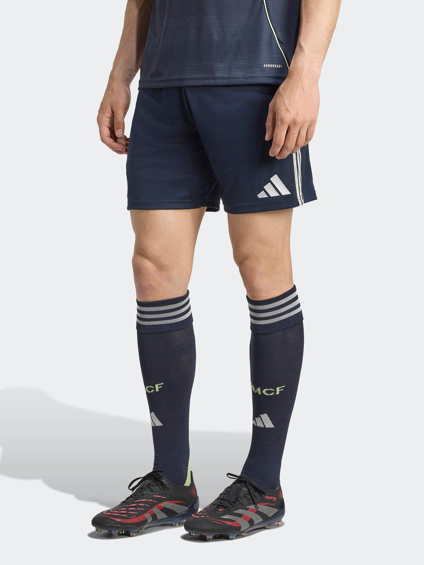 outfit image of adidas-mens-real-madrid-2526-away-stadium-replica-shorts-navy