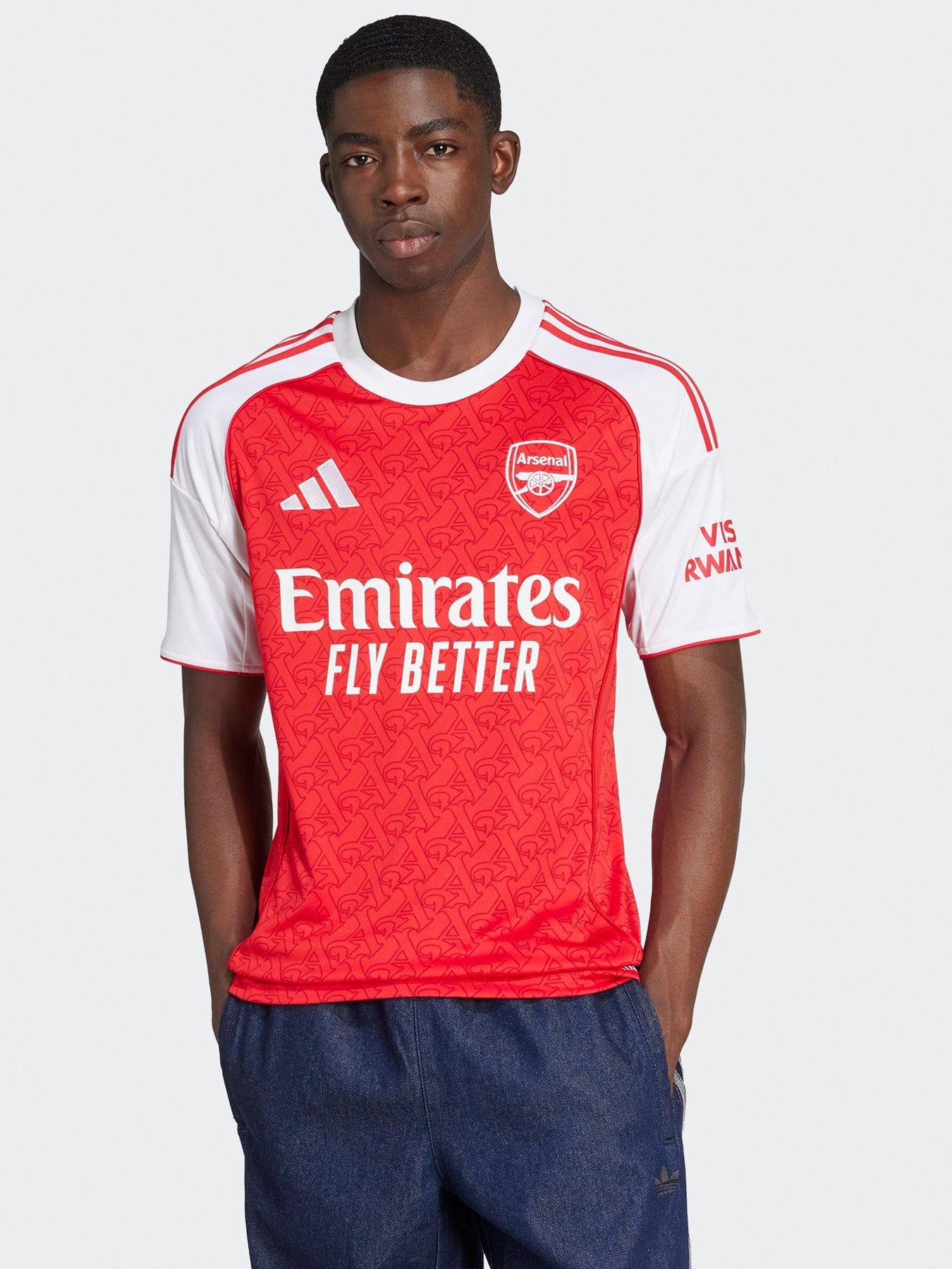 front image of adidas-arsenal-mens-2526-home-stadium-replica-shirt-red