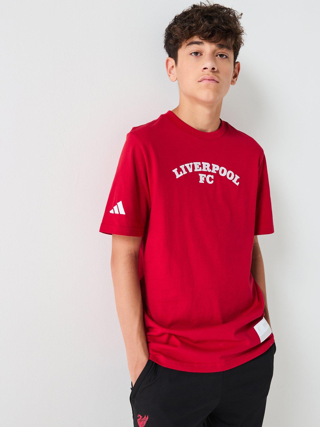 adidas Junior Liverpool USA Tee -Red