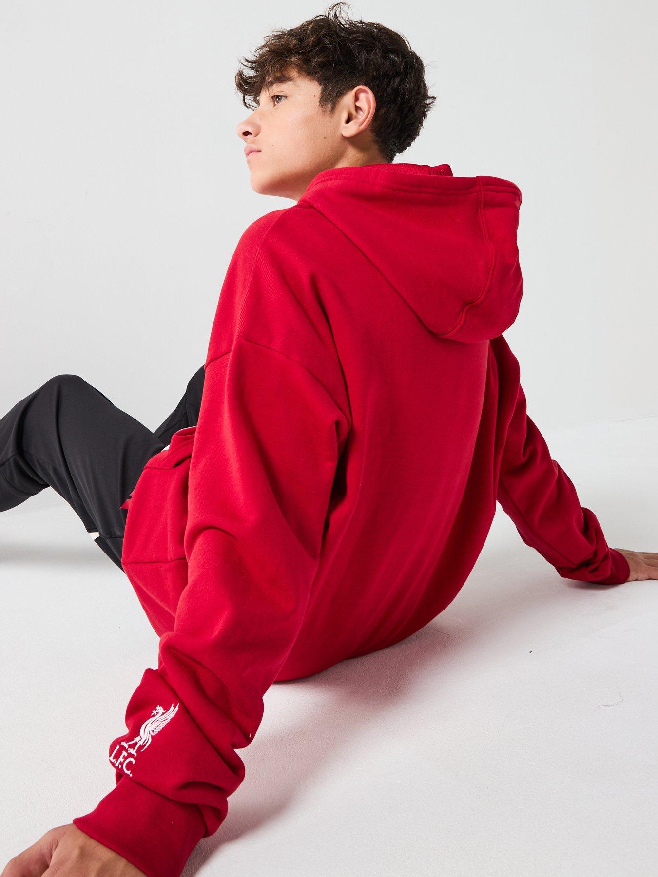 Image 2 of 6 of adidas Junior Liverpool USA Hoody -Red