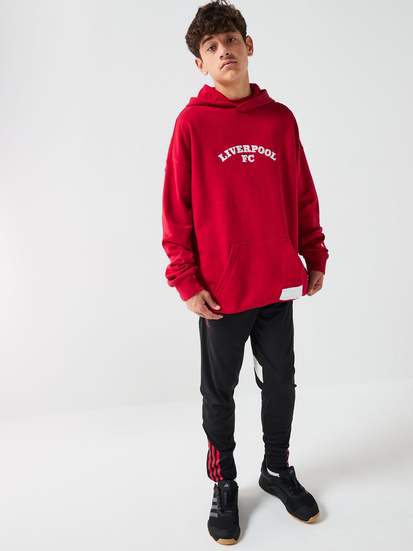 Image 3 of 6 of adidas Junior Liverpool USA Hoody -Red