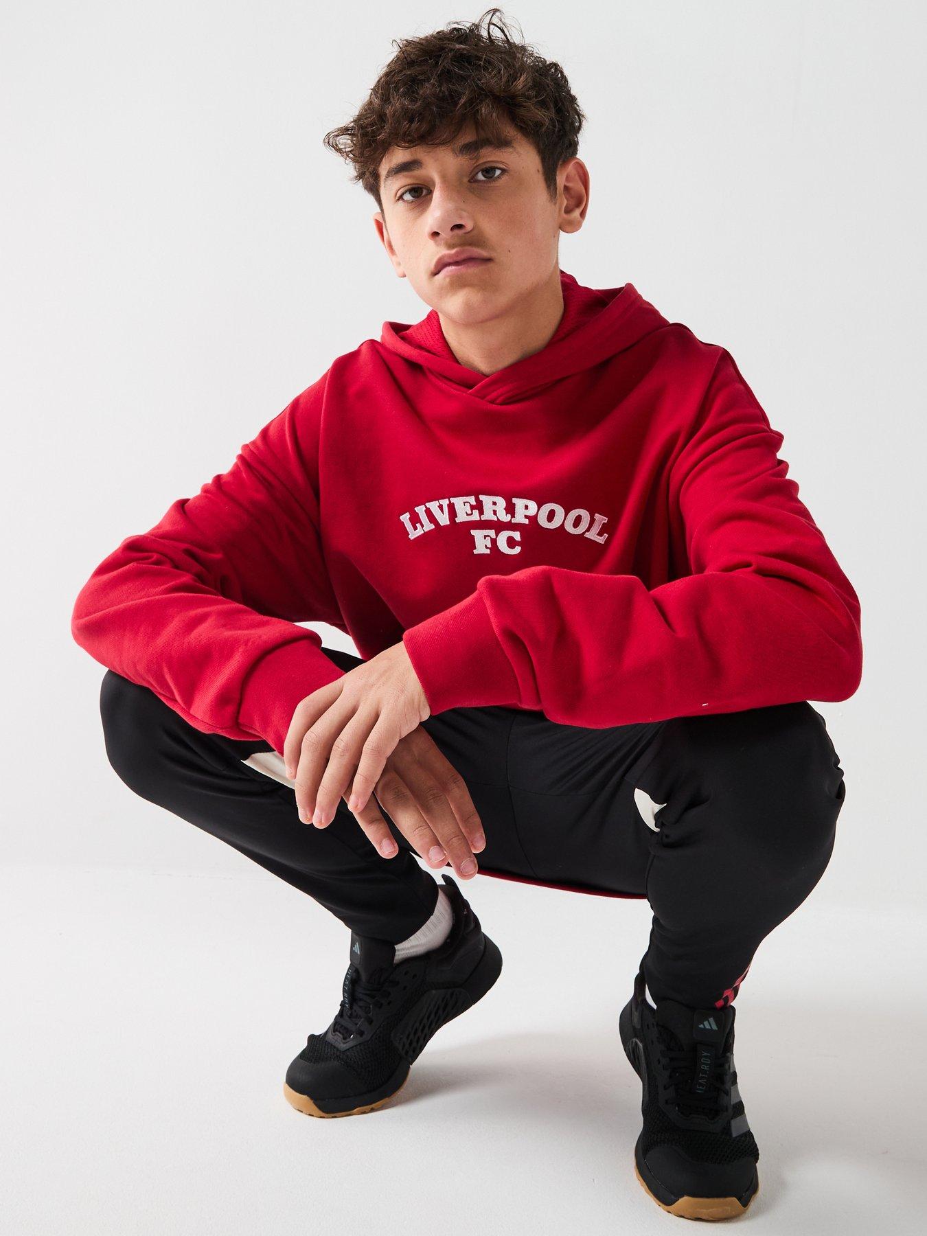 Image 5 of 6 of adidas Junior Liverpool USA Hoody -Red