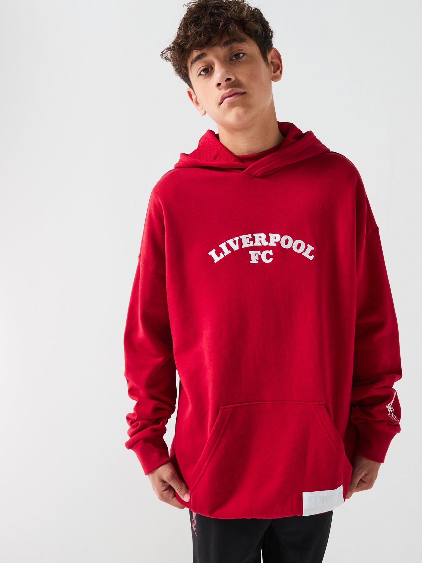 Image 6 of 6 of adidas Junior Liverpool USA Hoody -Red