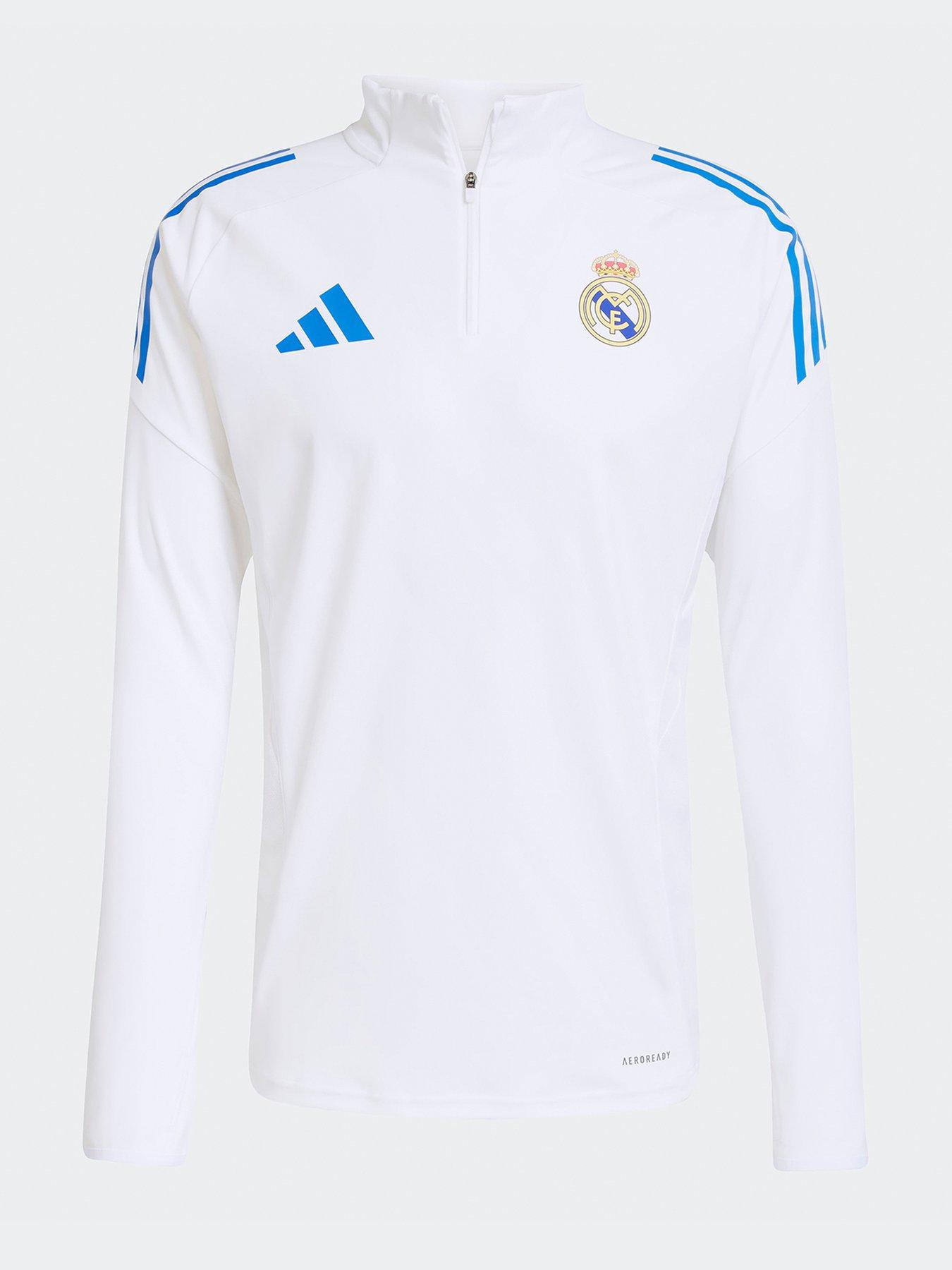 adidas Mens Real Madrid EU Training Top -White