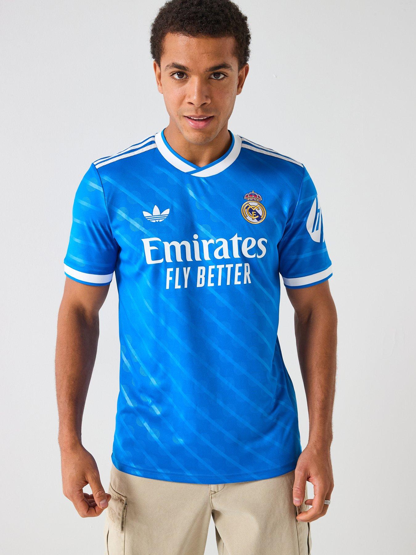 adidas Real Madrid Mens 25/26 3rd Stadium Replica Shirt - Blue