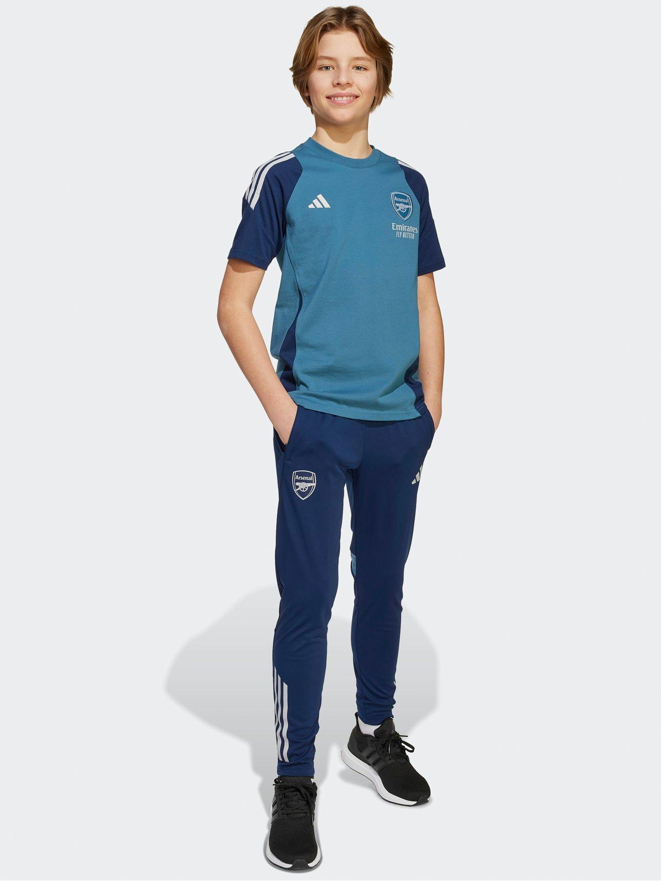 Image 3 of 5 of adidas Junior Arsenal Trainingwear T-Shirt &nbsp;- Blue