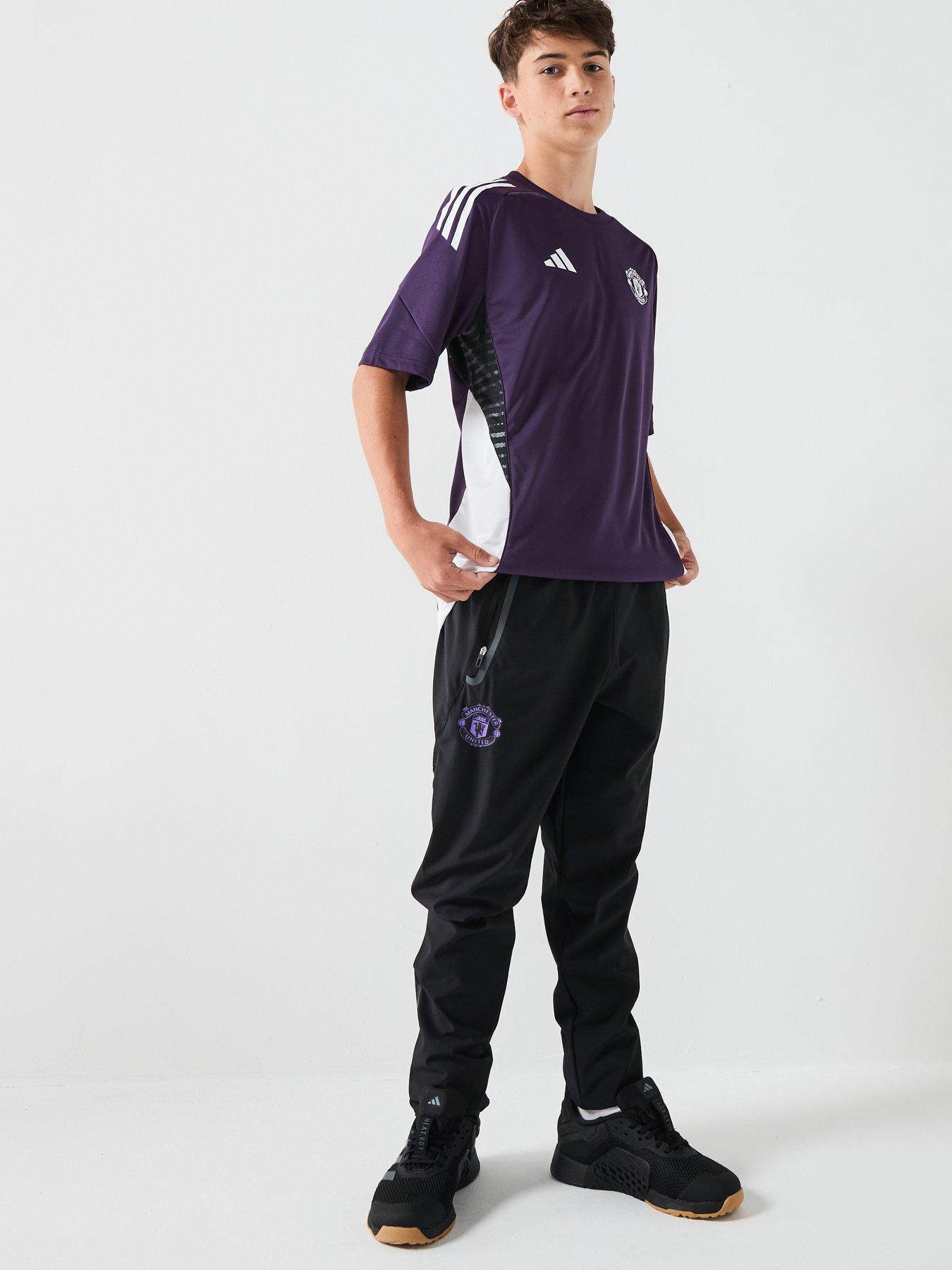Image 3 of 6 of adidas Junior Manchester United Training Jersey - Purple