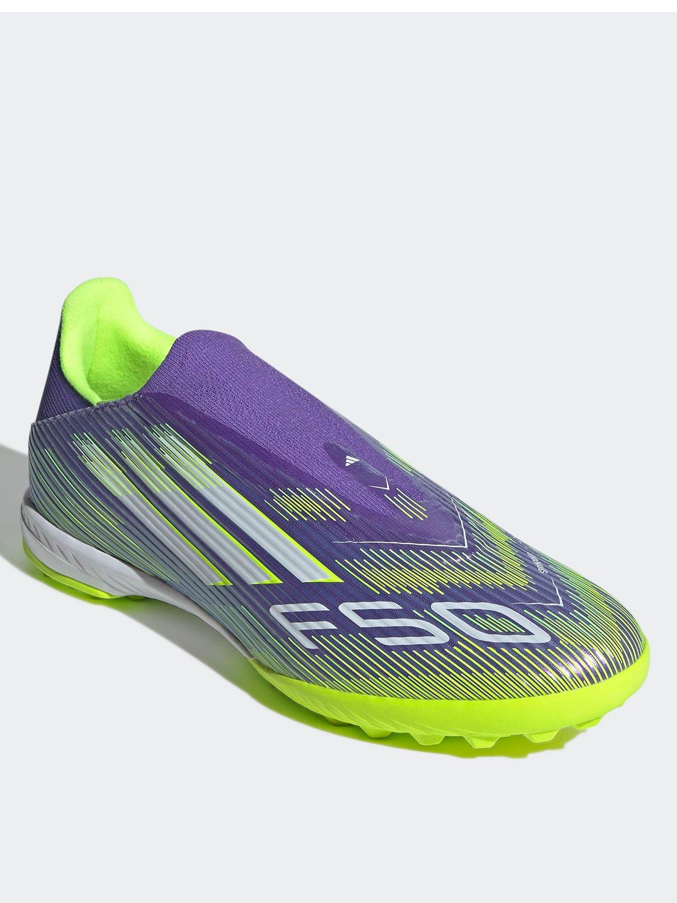Image 2 of 6 of adidas Mens F50 League Laceless Astro Turf Football Boots - Purple