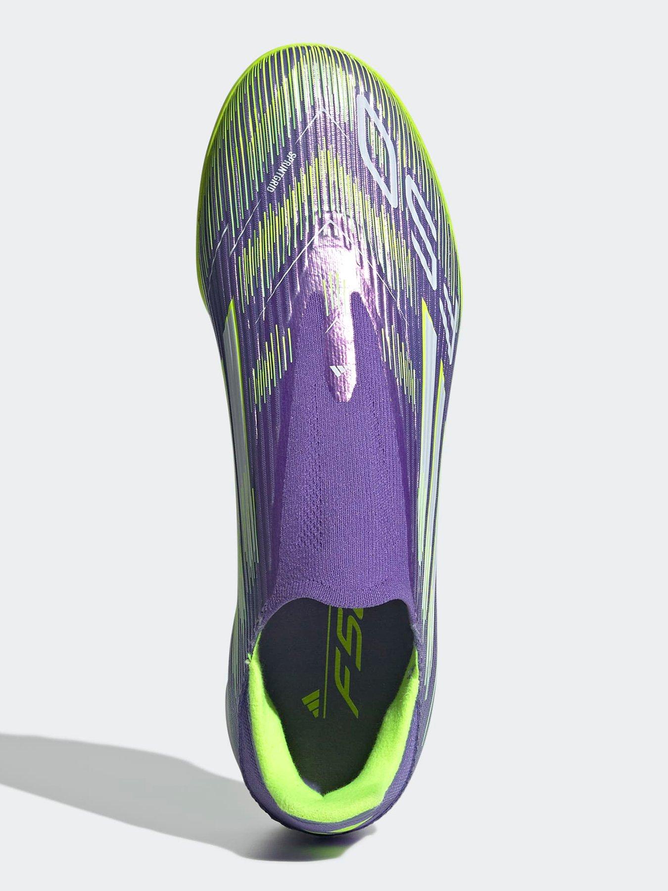 Image 4 of 6 of adidas Mens F50 League Laceless Astro Turf Football Boots - Purple