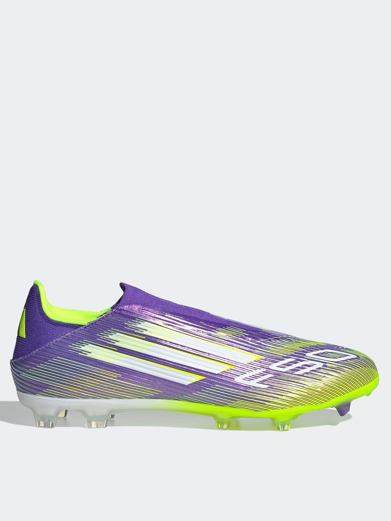 adidas Mens F50 League Laceless Firm Ground Football Boots - Purple