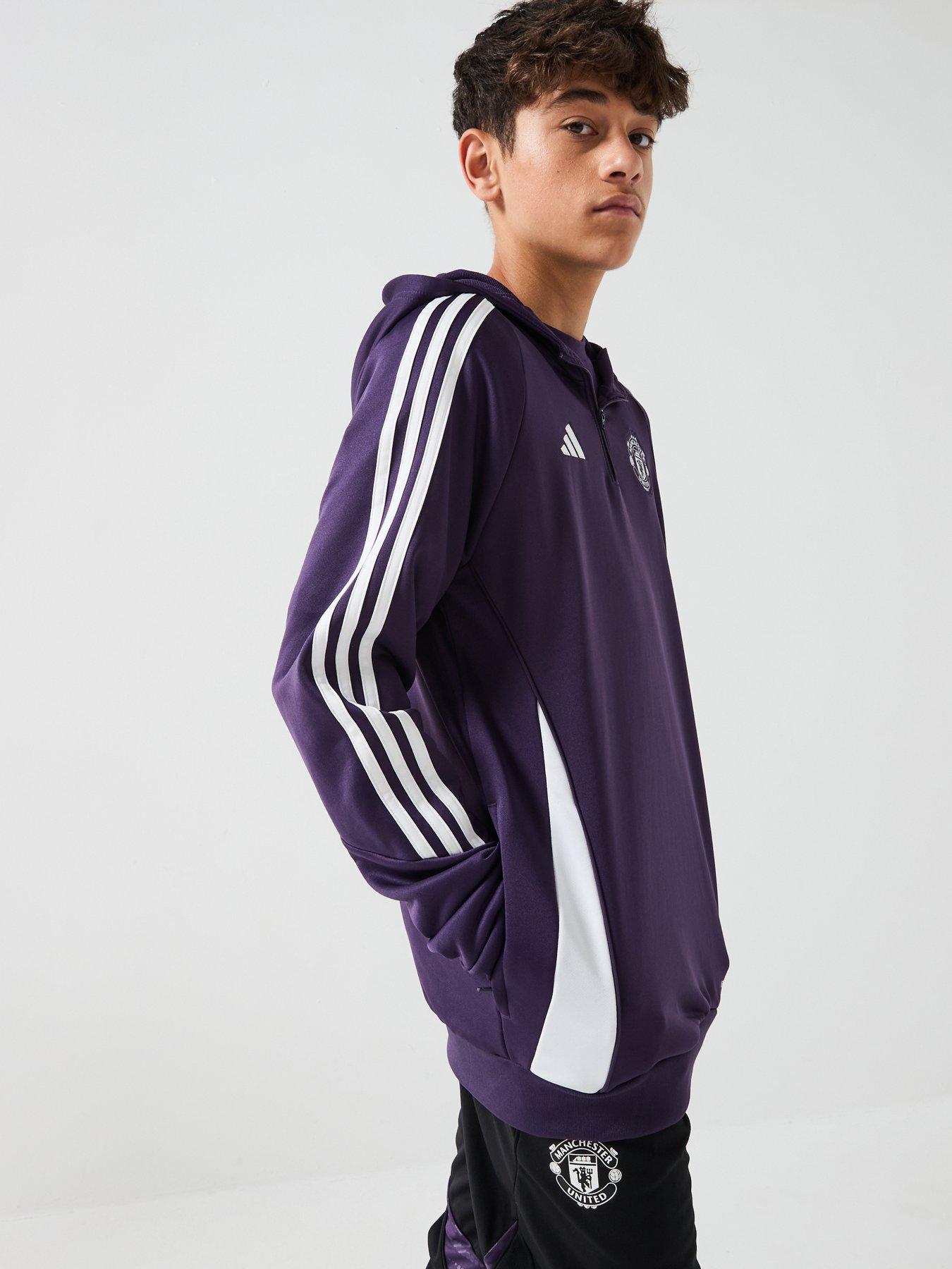 undefined Junior Manchester United Training Hoodie - Purple