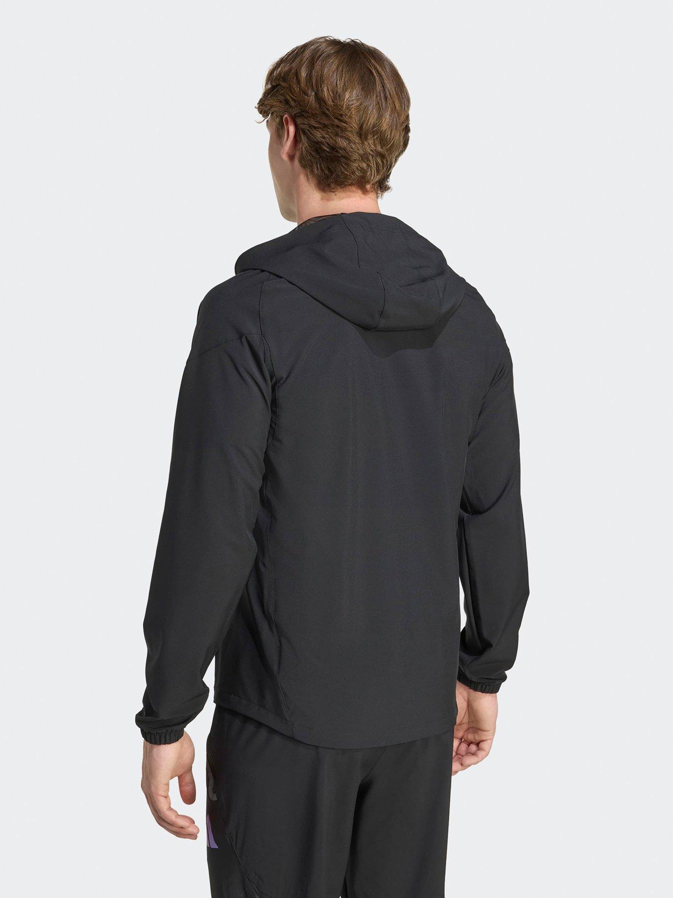 Image 2 of 4 of adidas Mens Manchester United Vis Tech Hoodie - Black