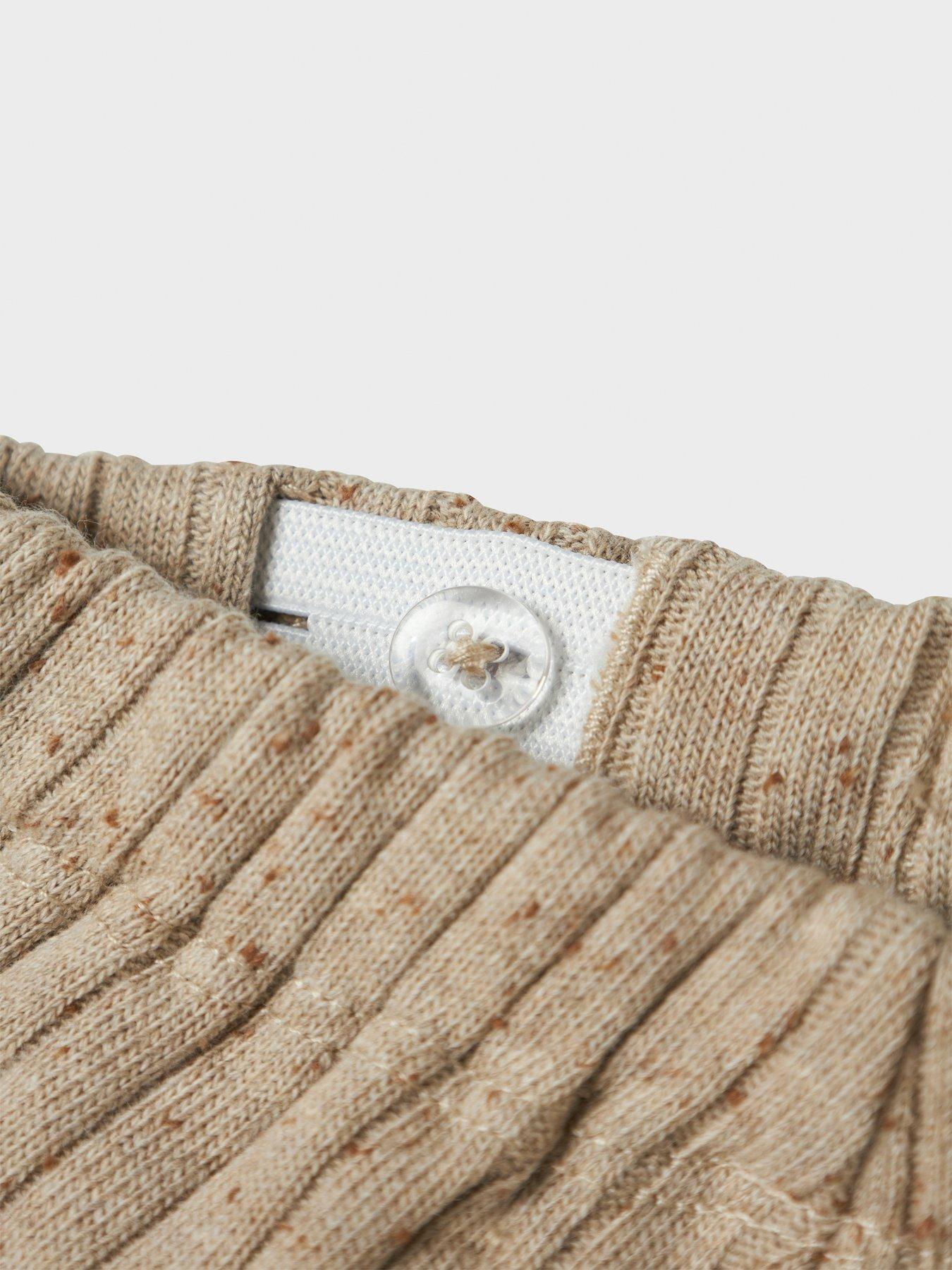 Image 3 of 3 of Lil Atelier Baby Boys Marl Leggings - Brown