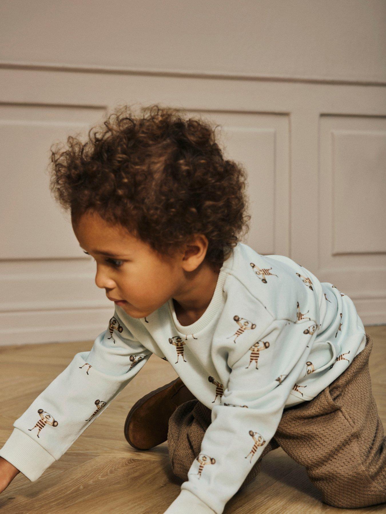 undefined Mini Boys Strong Man Sweat - Cream