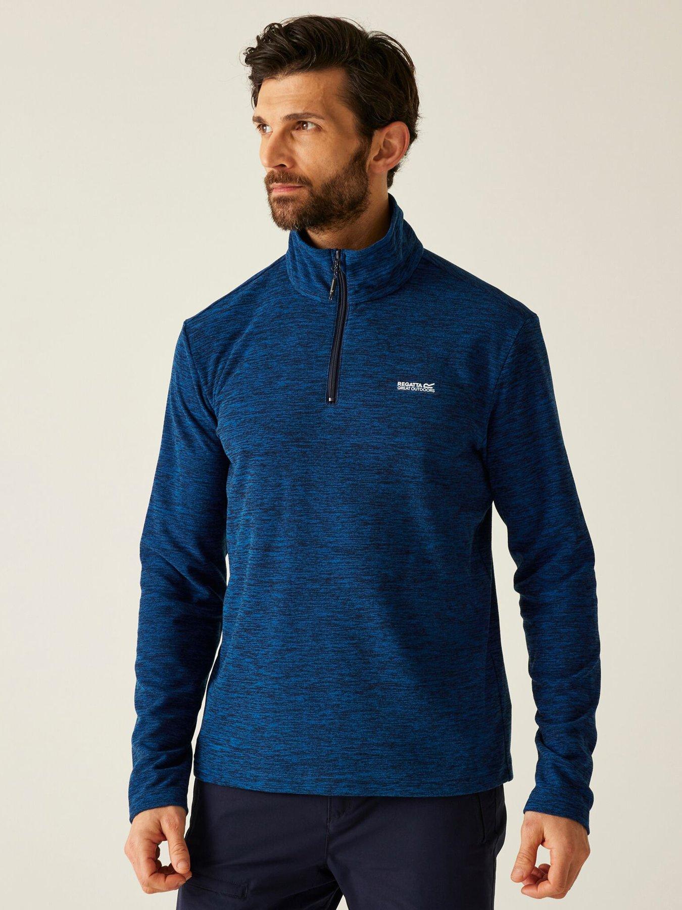 regatta-mens-thomspon-marl-fleece-blue