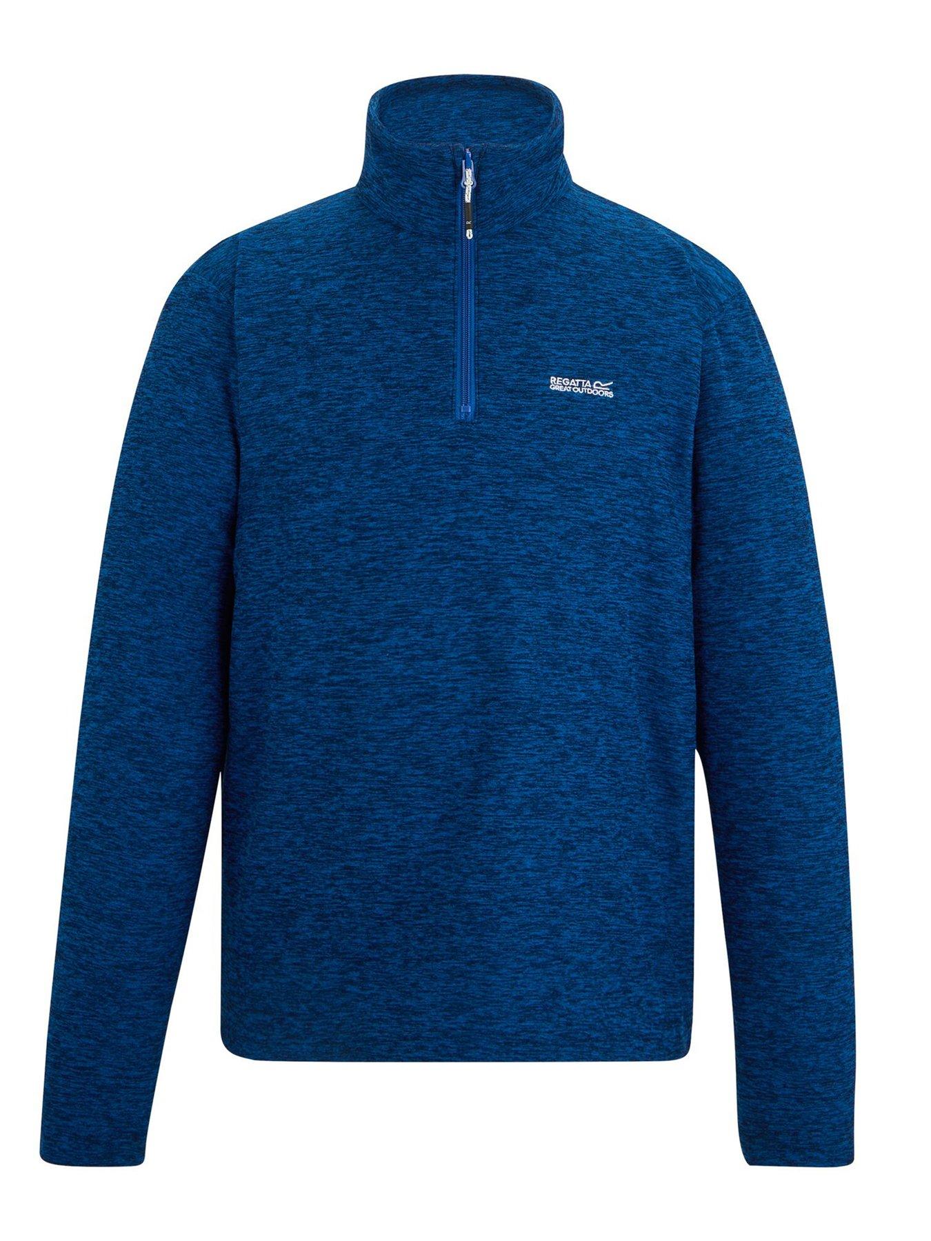  image of regatta-mens-thomspon-marl-fleece-blue