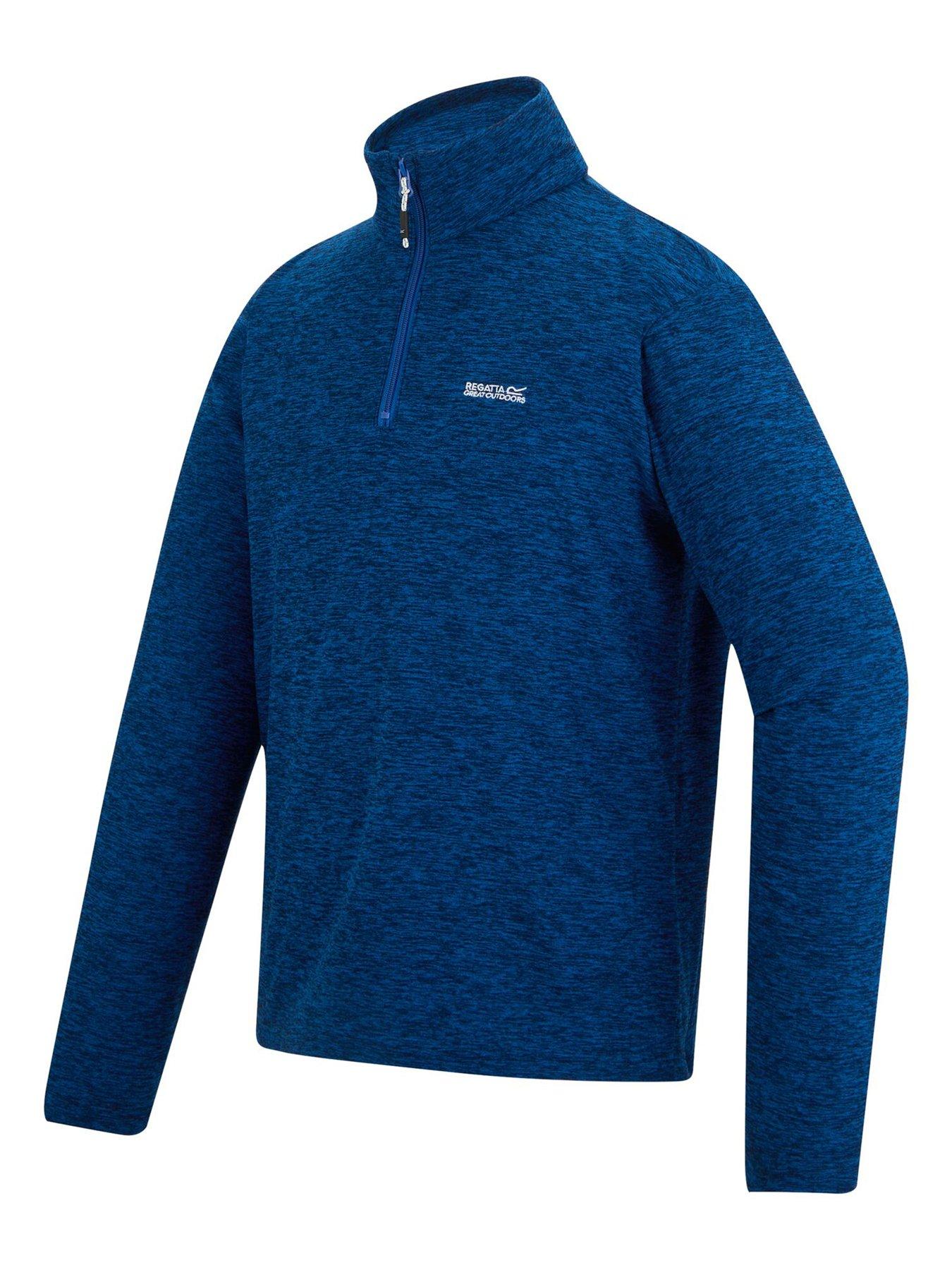  image of regatta-mens-thomspon-marl-fleece-blue
