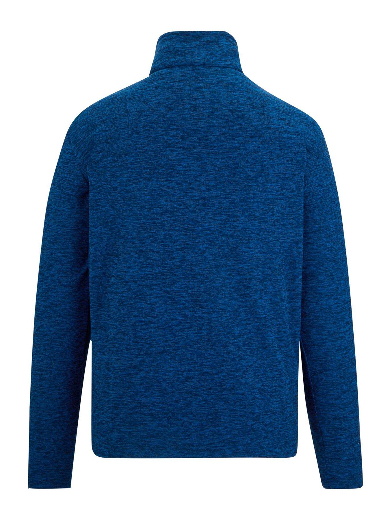  image of regatta-mens-thomspon-marl-fleece-blue