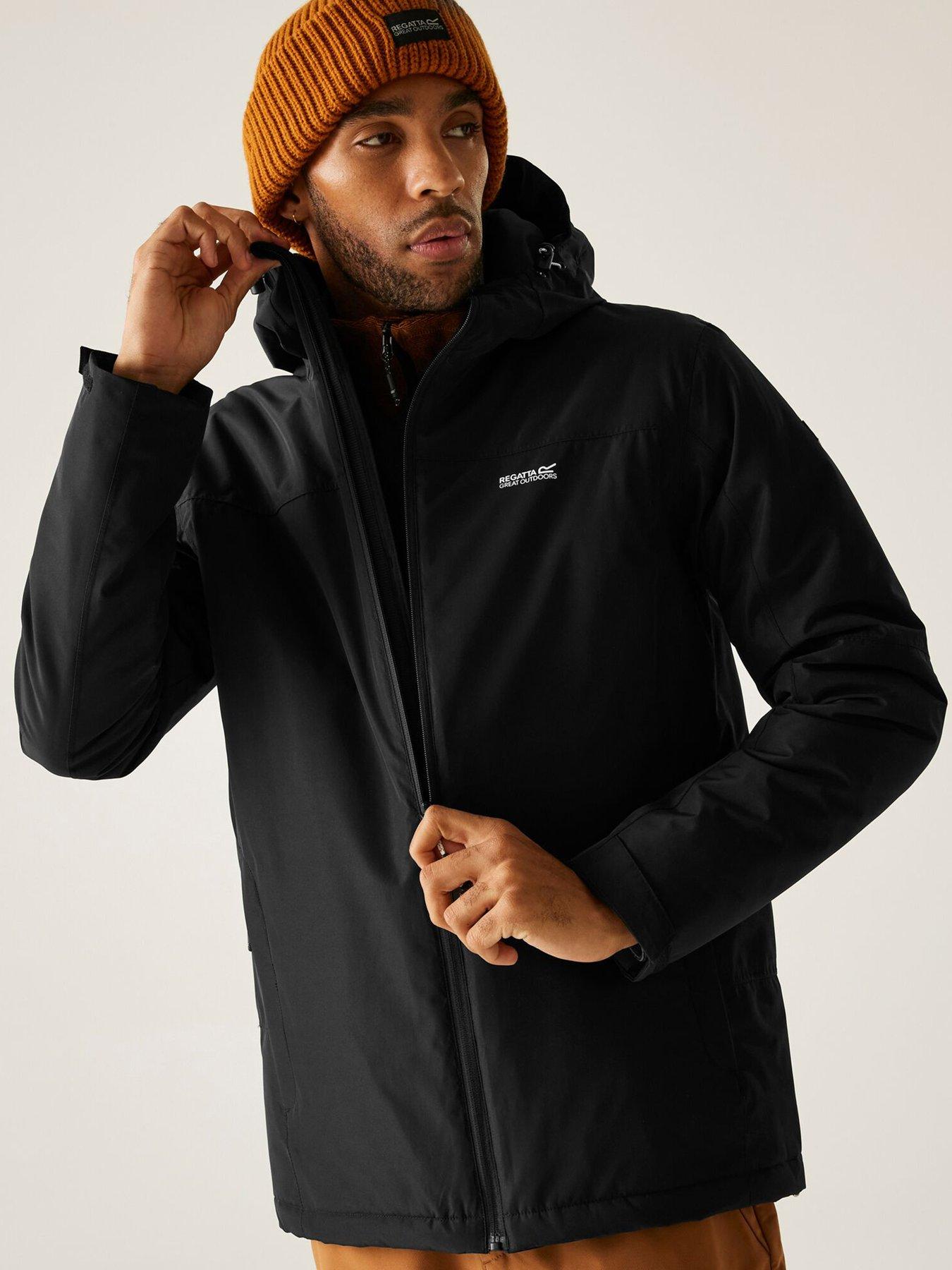  image of regatta-mens-thornbridge-waterproof-insulated-jacket-black