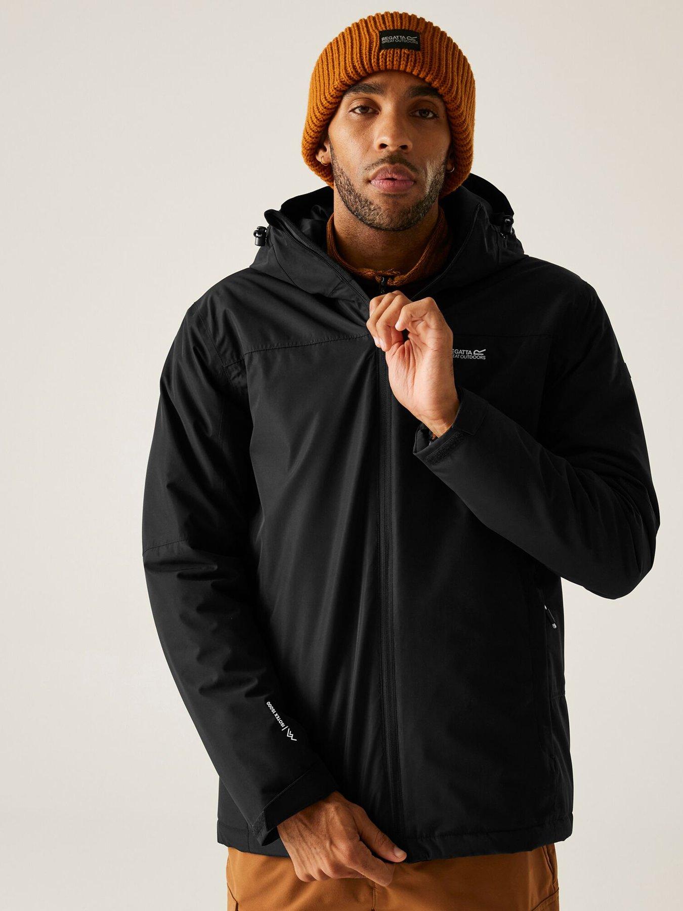  image of regatta-mens-thornbridge-waterproof-insulated-jacket-black