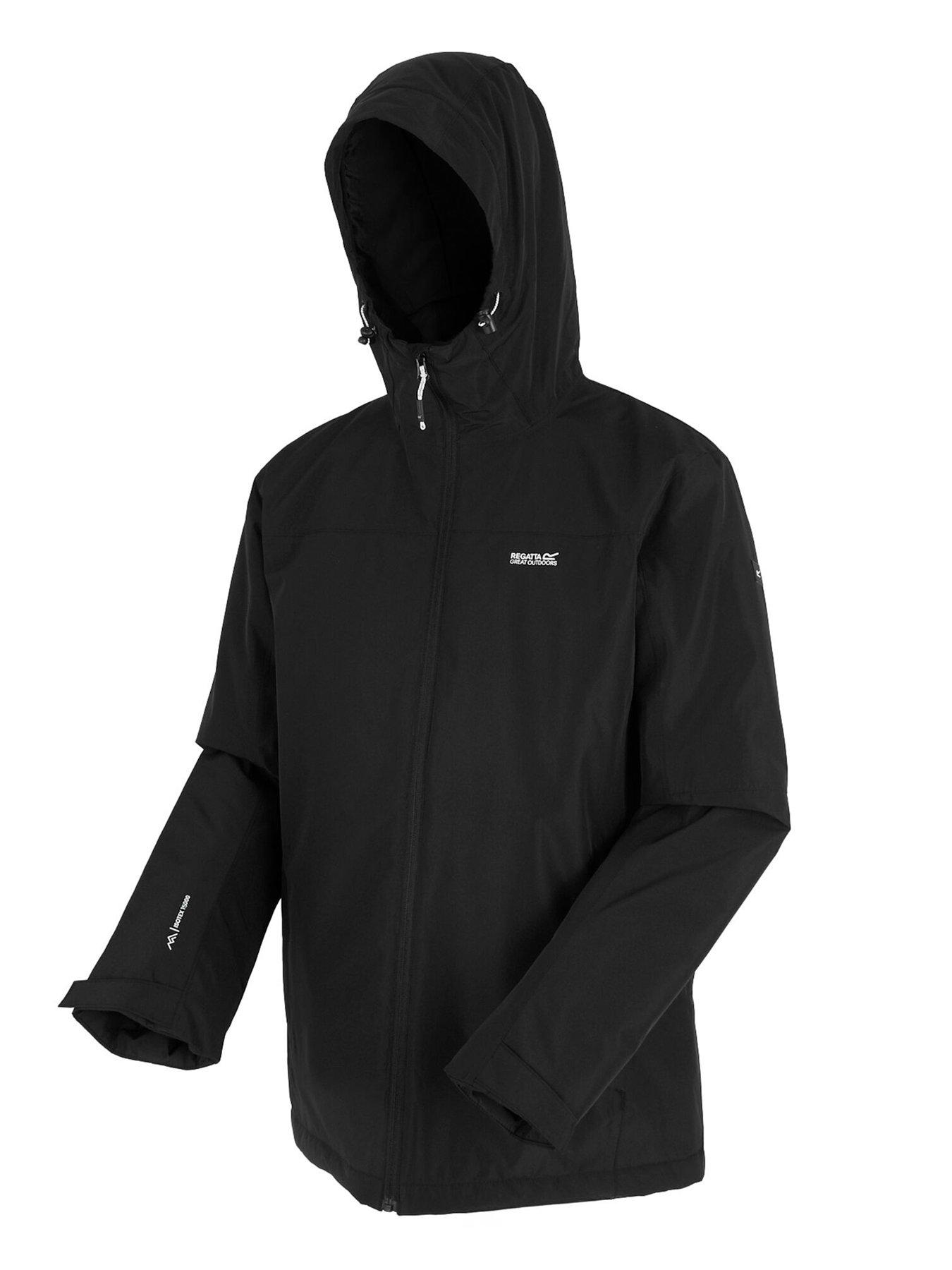  image of regatta-mens-thornbridge-waterproof-insulated-jacket-black