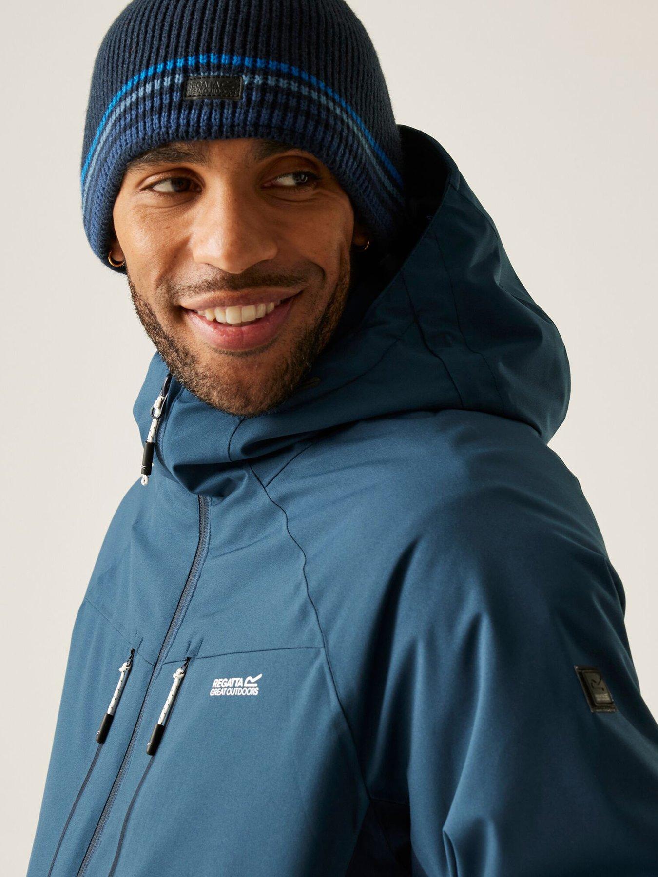 Image 3 of 6 of Regatta Mens Highton Stretch Padded Waterproof Insulated Jacket - Blue
