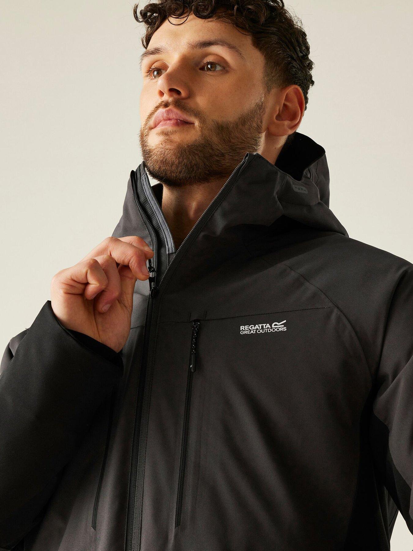 stillFront image of regatta-mens-highton-stretch-padded-waterproof-insulated-jacket-grey