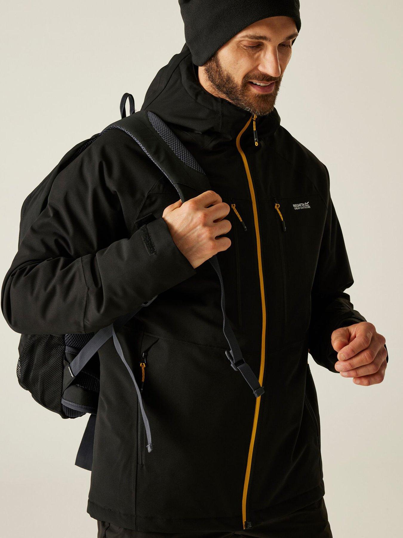 stillFront image of regatta-mens-highton-stretch-padded-waterproof-insulated-jacket-black